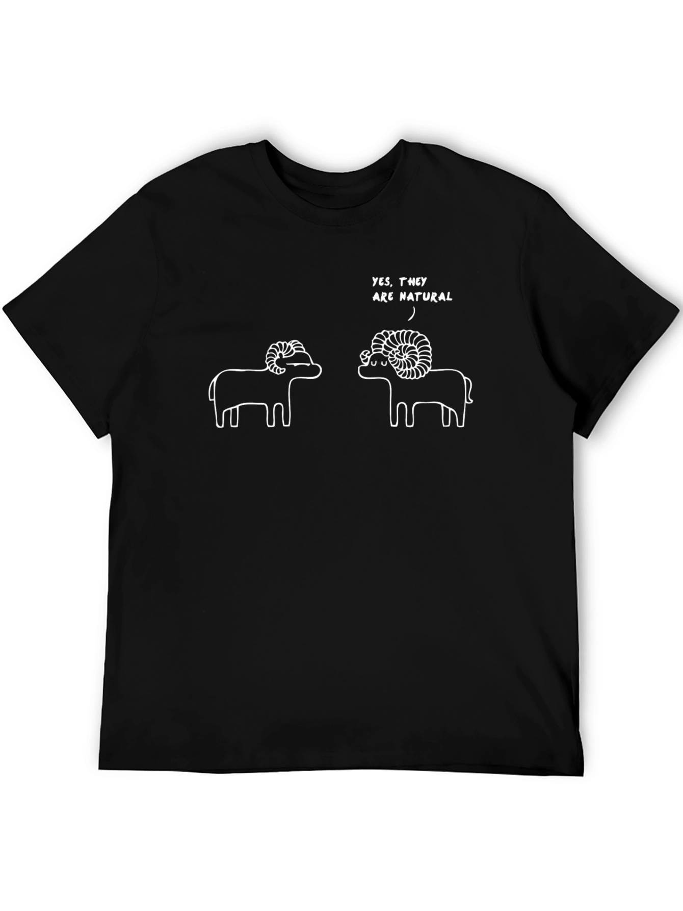 Funny Ram T-Shirt - Yes They Are Natural