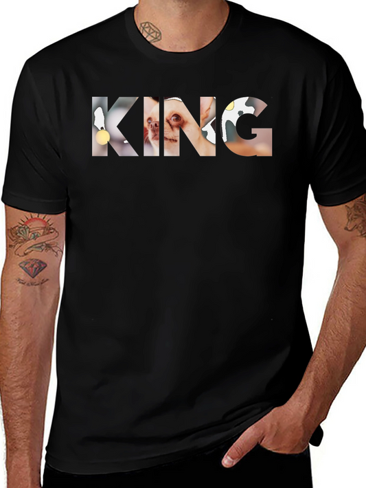KING Dog Breed Print T-Shirt - Unique Graphic Tee