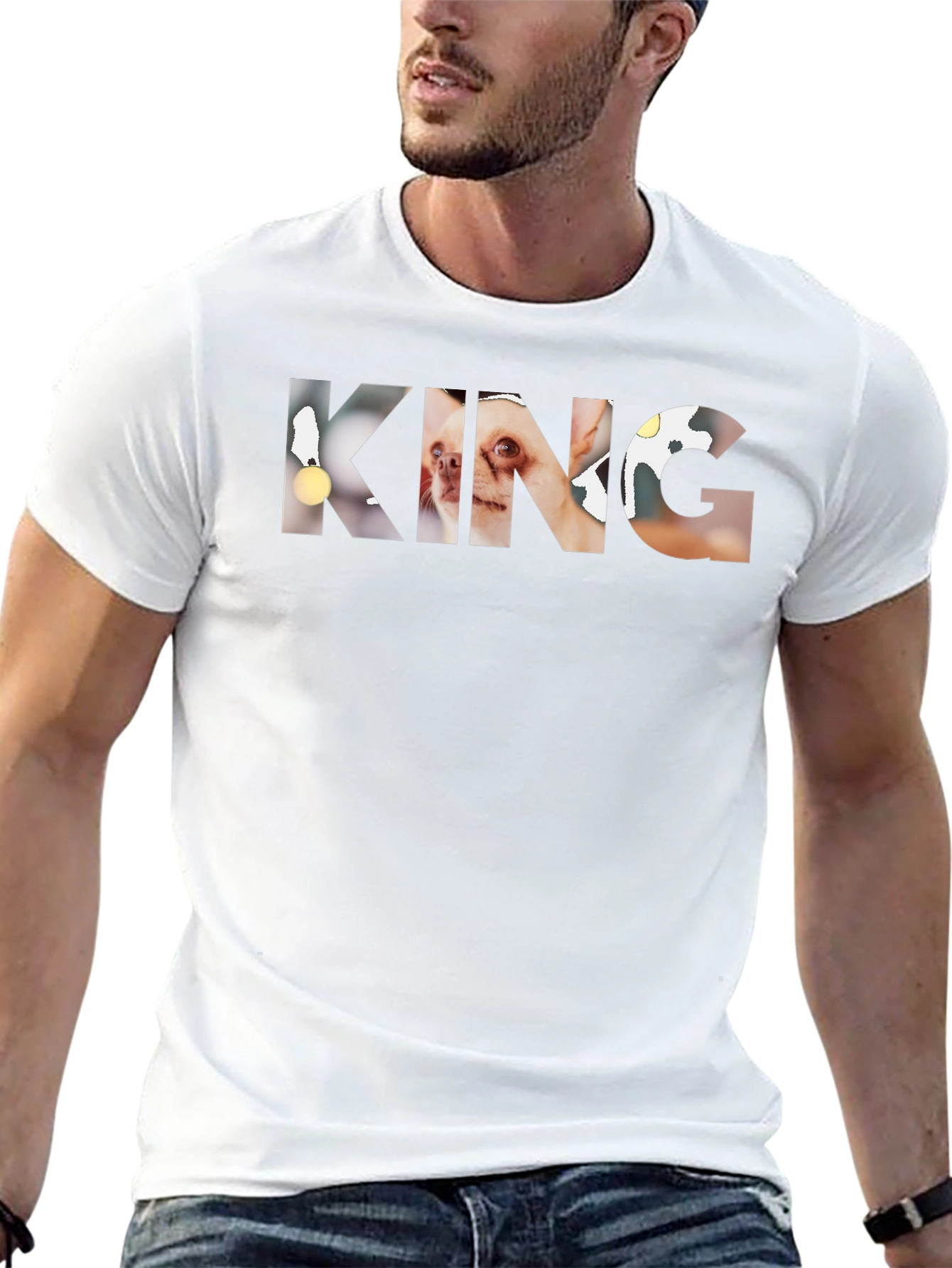 KING Dog Breed Print T-Shirt - Unique Graphic Tee