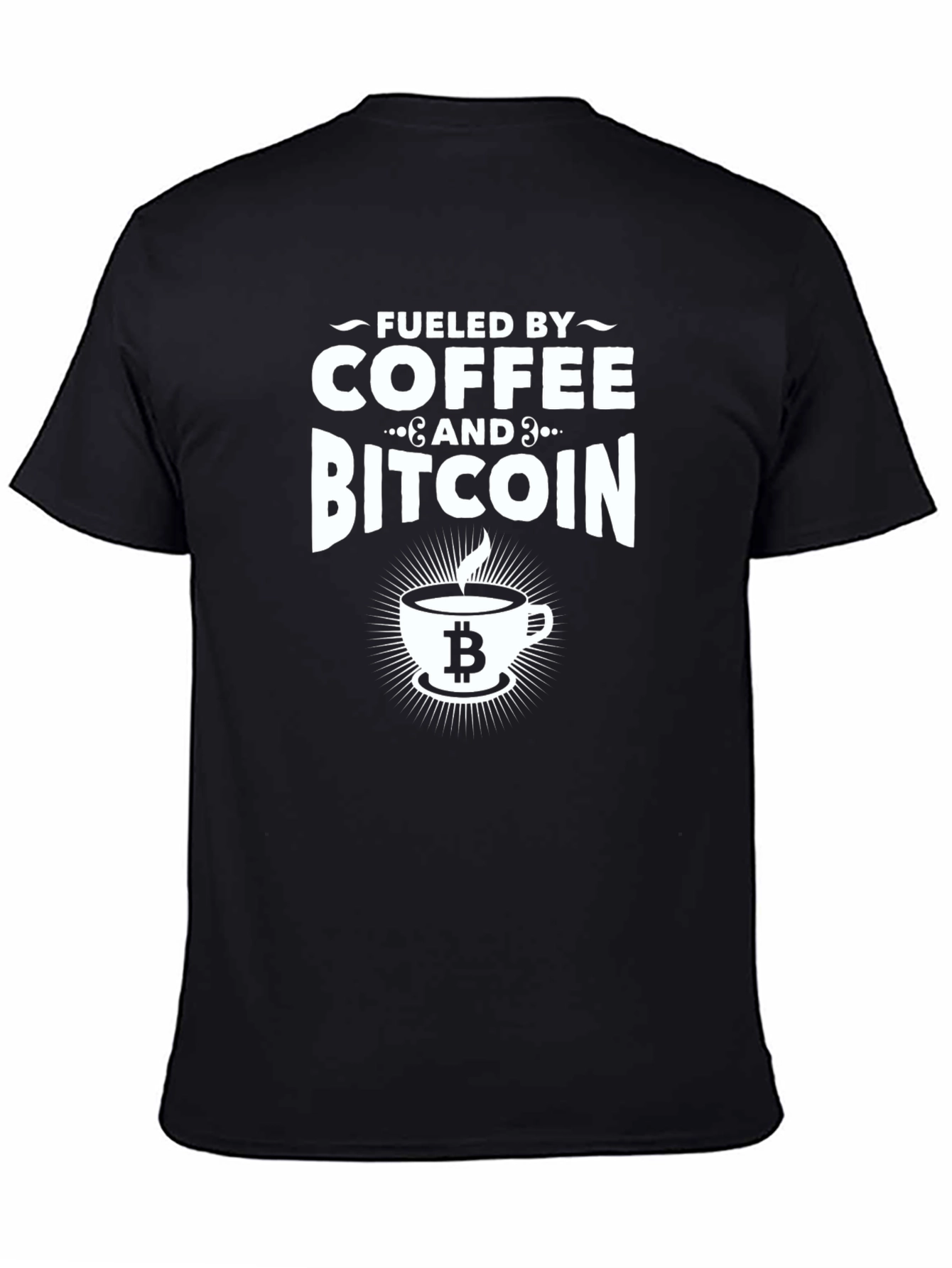 Fueled by Coffee & Bitcoin Graphic T-Shirt