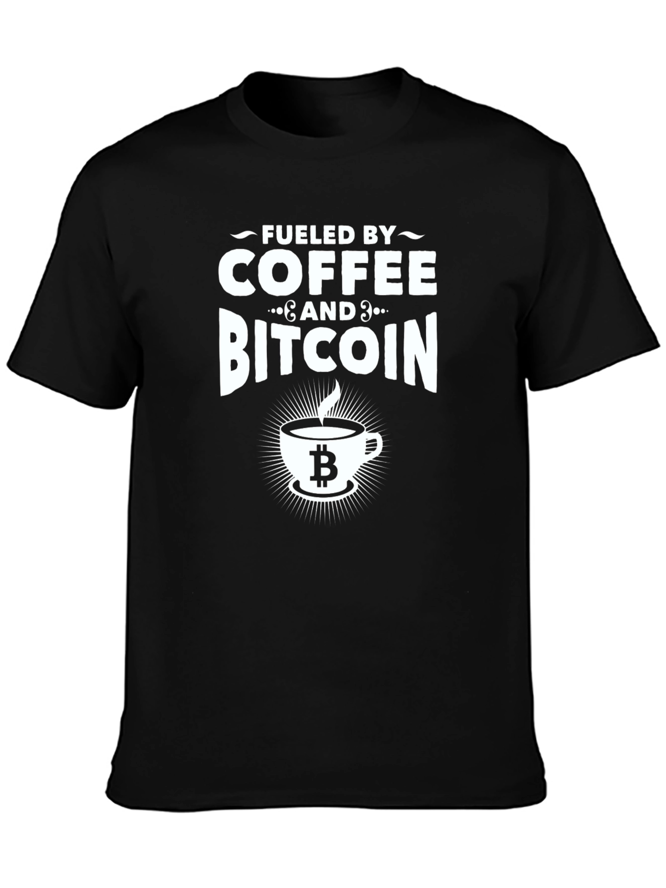 Fueled by Coffee & Bitcoin Graphic T-Shirt