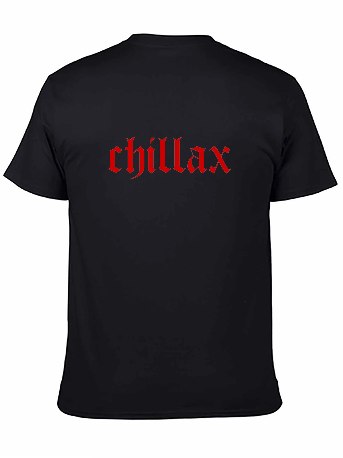 Chillax Black Graphic Tee