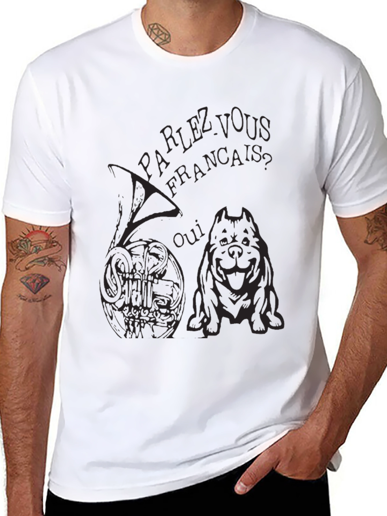 Parlez Vous Francais? Mens Graphic Tee
