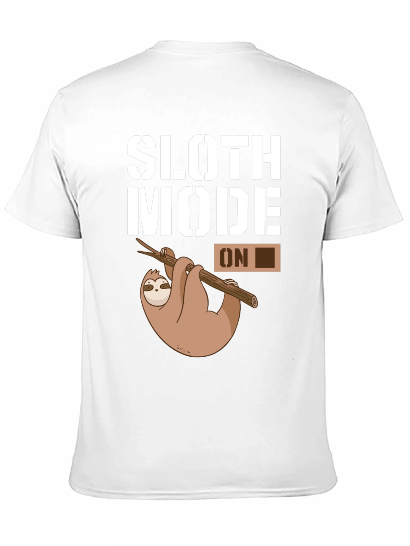Sloth Mode On Graphic T-Shirt - Black Casual Tee
