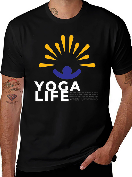 Yoga Life Graphic Tee - Relax & Recharge