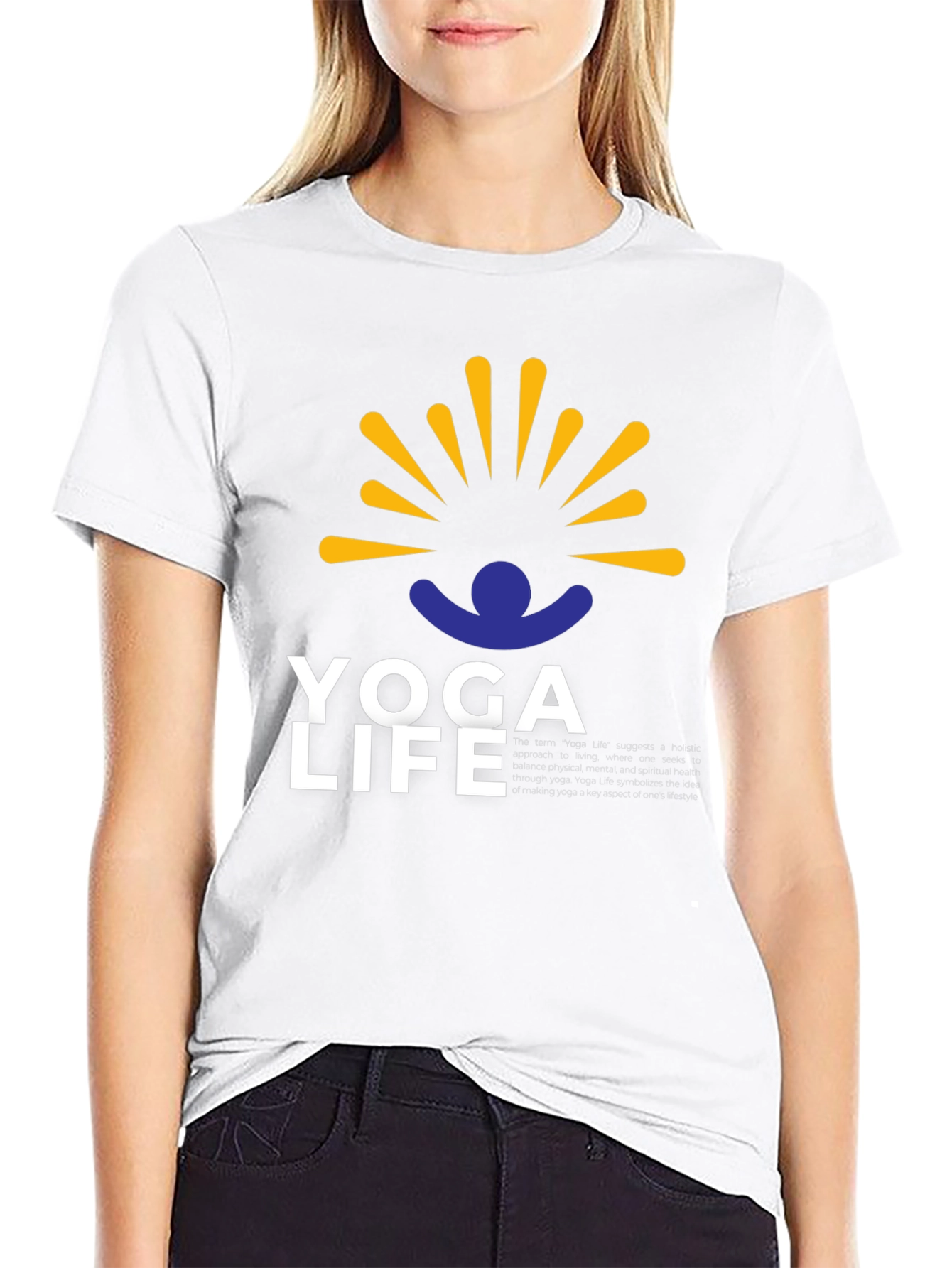 Yoga Life Graphic Tee - Relax & Recharge