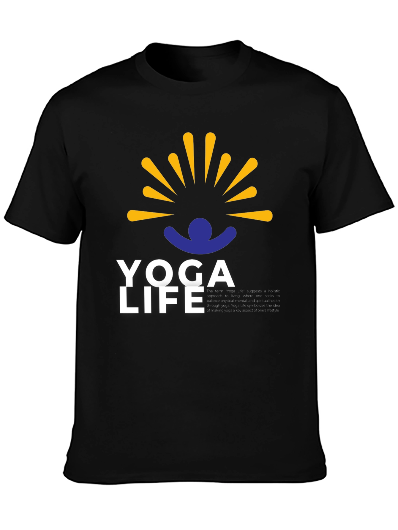 Yoga Life Graphic Tee - Relax & Recharge