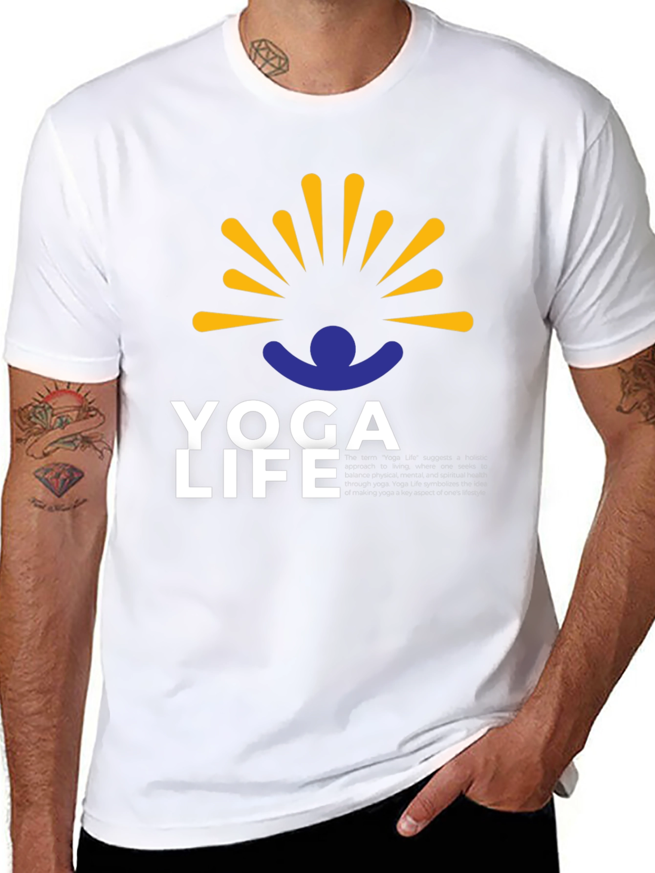 Yoga Life Graphic Tee - Relax & Recharge