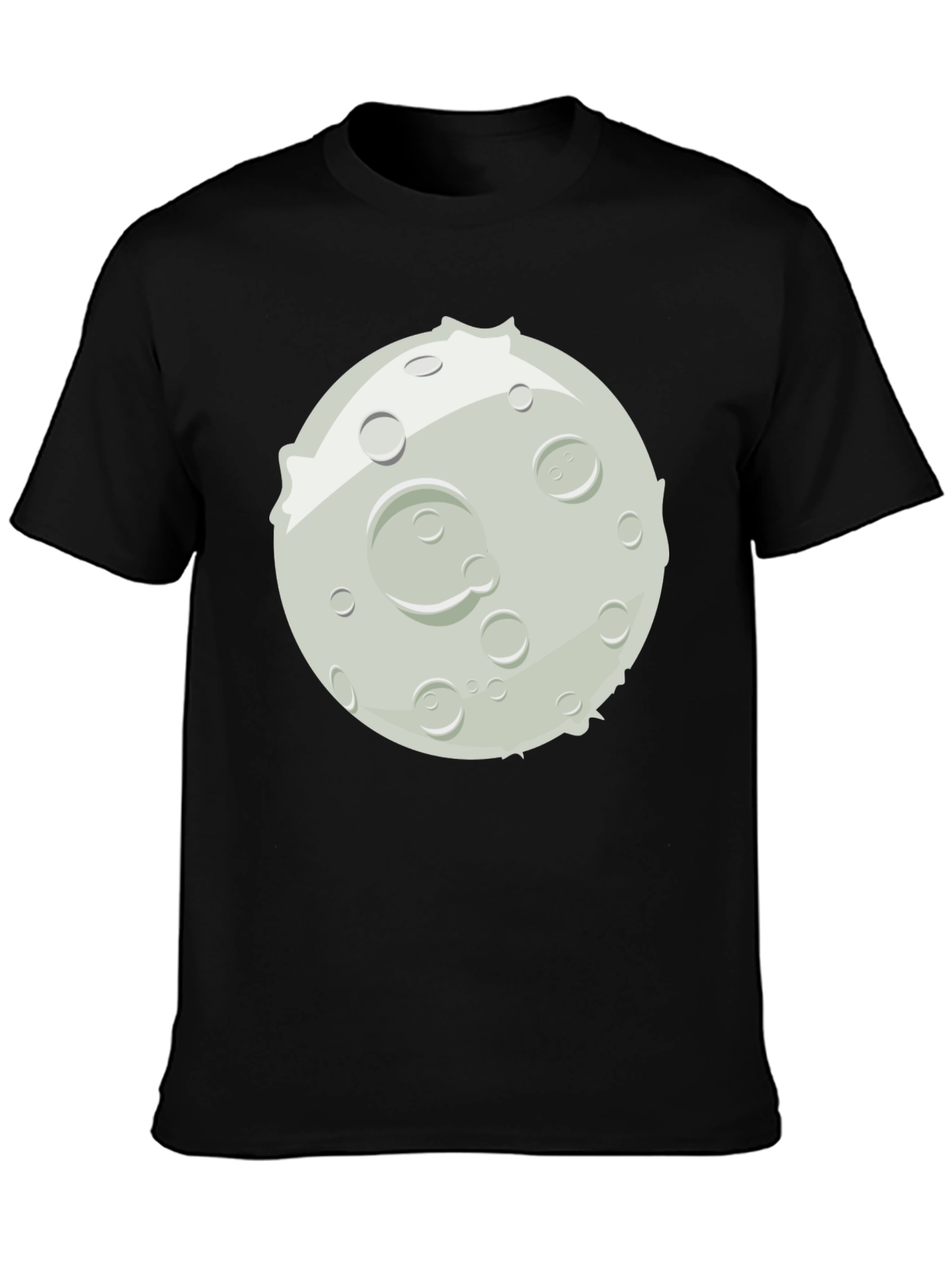 Moon Graphic Black T-Shirt