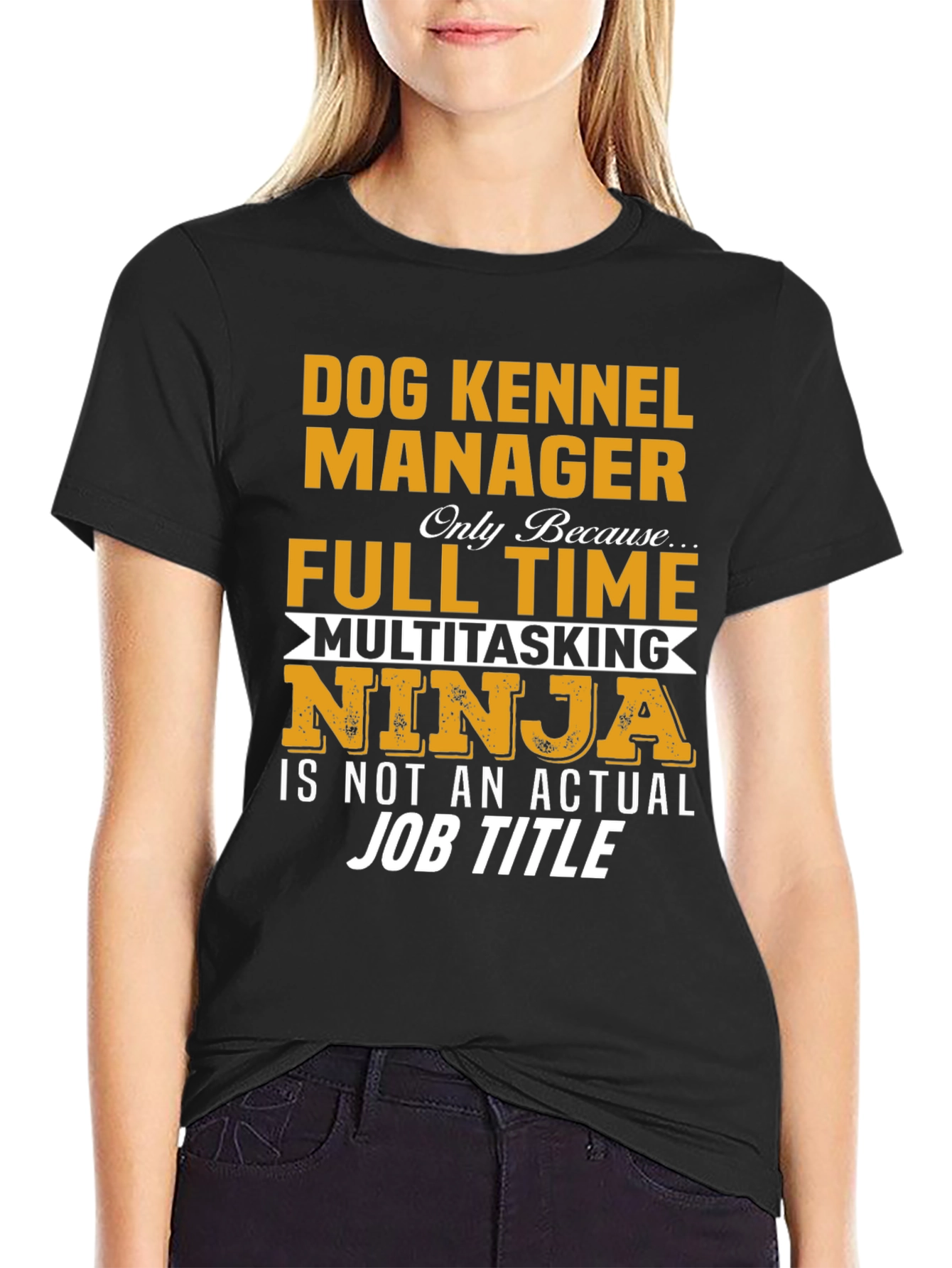Dog Kennel Manager T-Shirt - Funny Job Title Tee