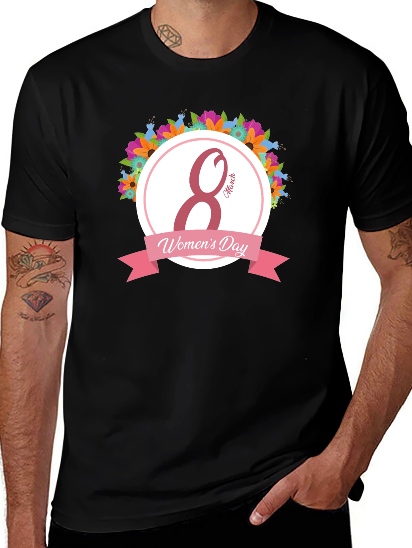 Womens Day Black T-Shirt