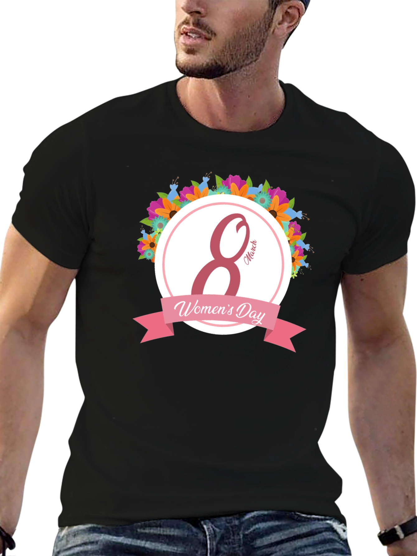 Womens Day Black T-Shirt