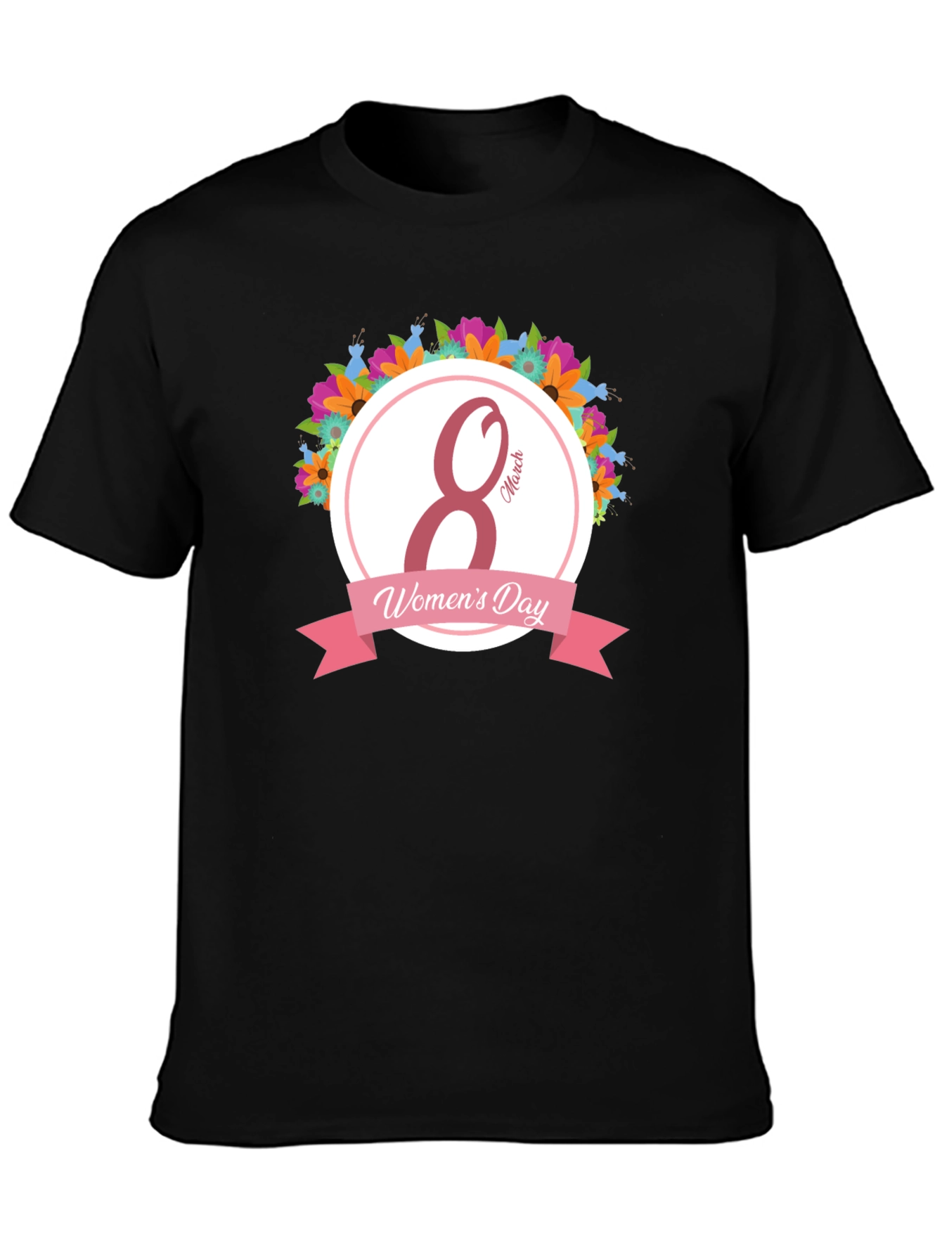 Womens Day Black T-Shirt