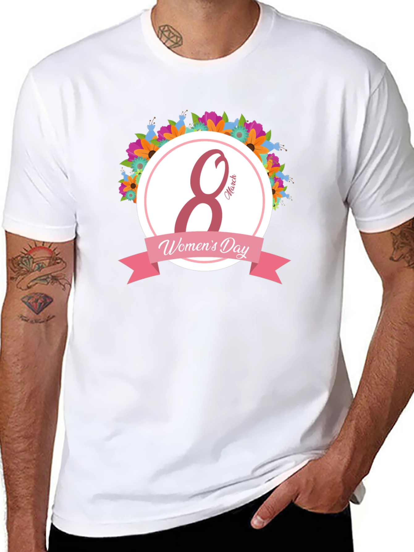 Womens Day Black T-Shirt