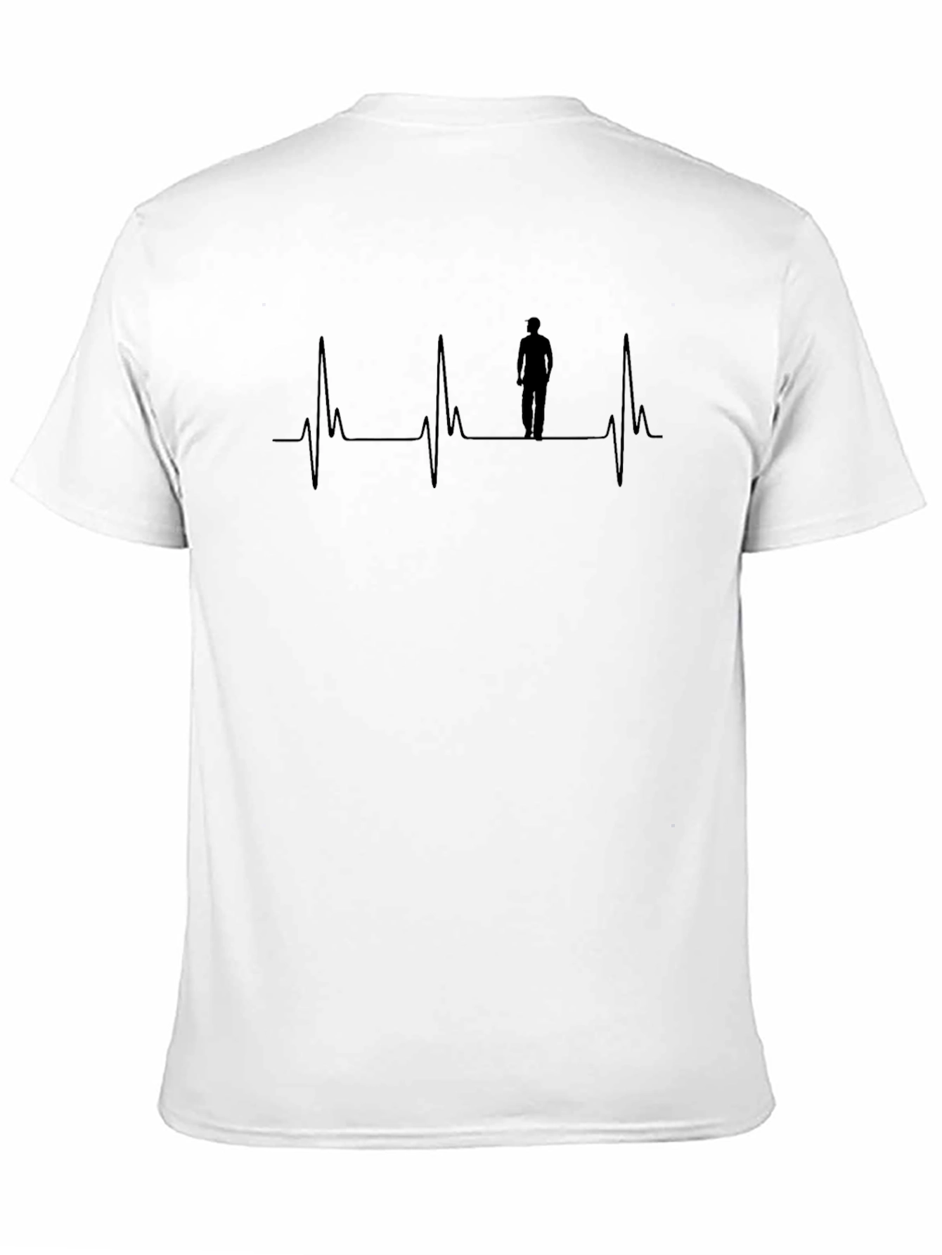 Heartbeat Walker Graphic Tee - Black