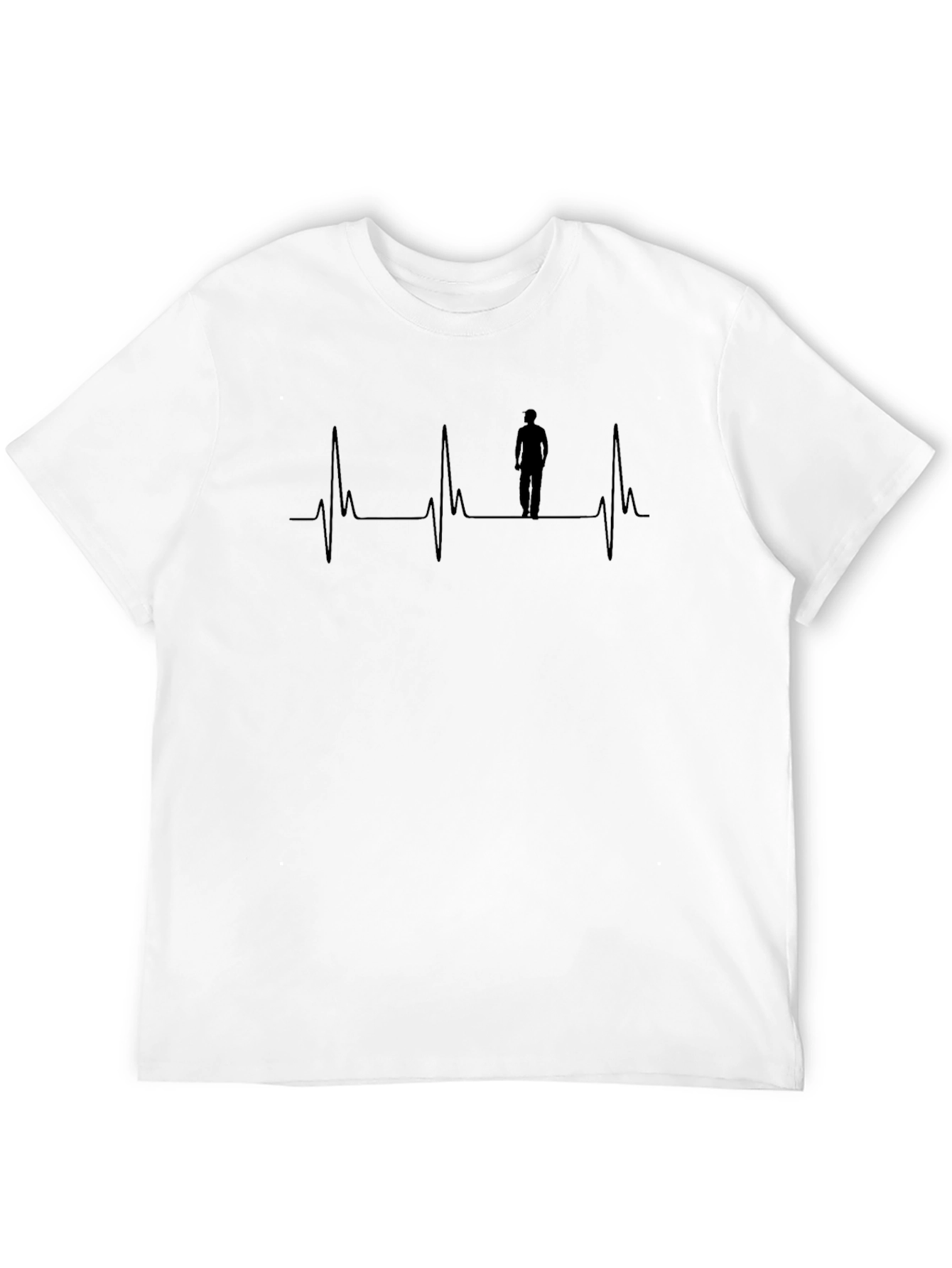 Heartbeat Walker Graphic Tee - Black