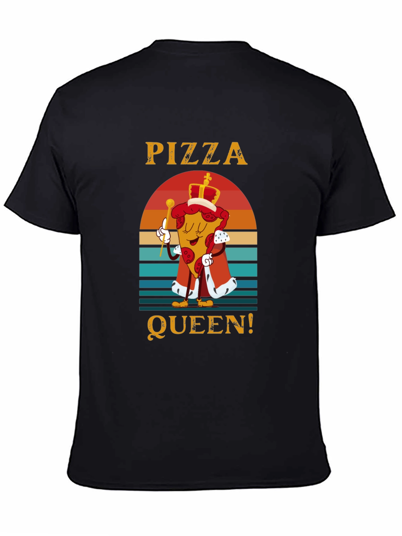 Pizza Queen Graphic T-Shirt - Funny Food Tee