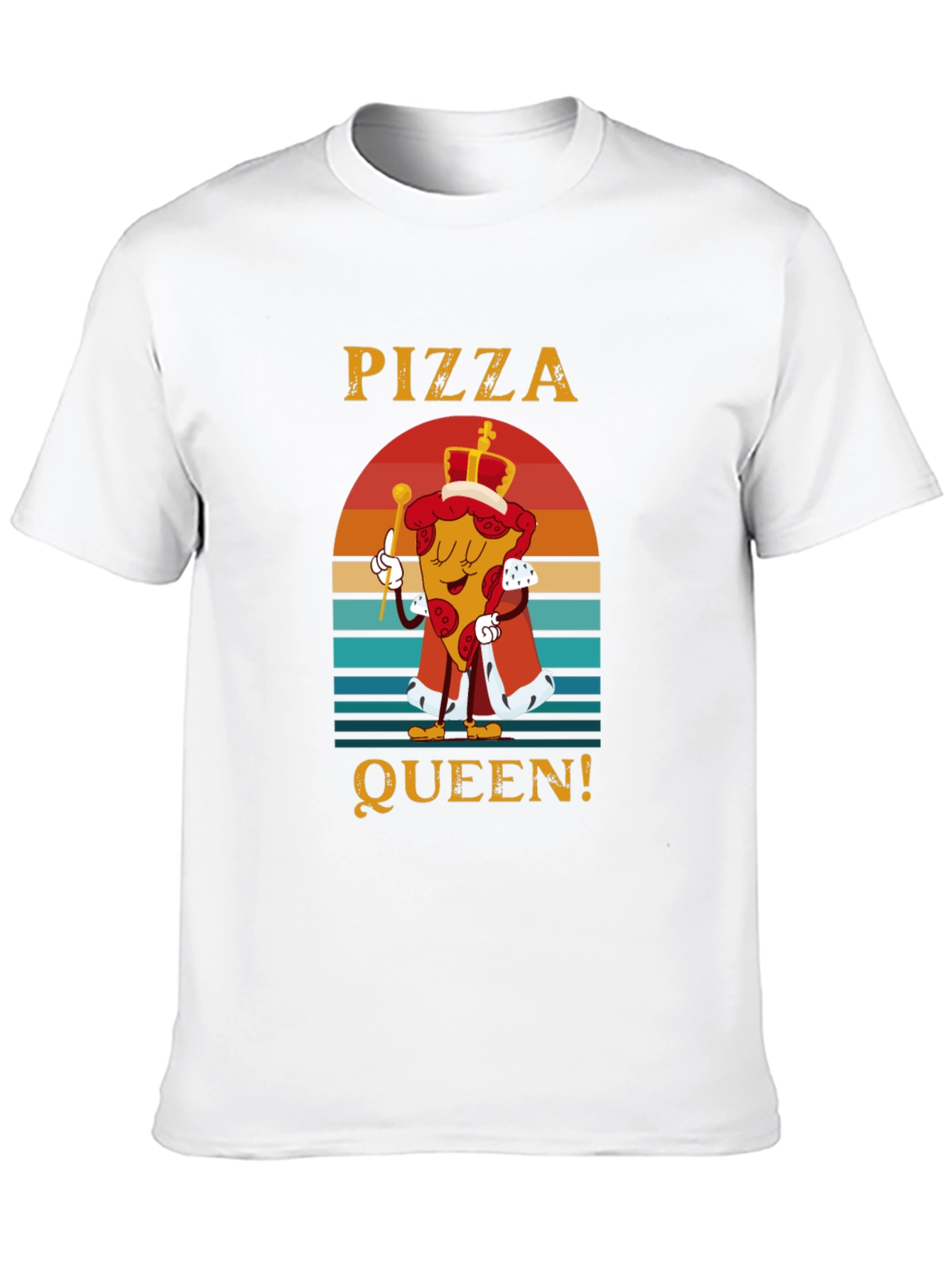 Pizza Queen Graphic T-Shirt - Funny Food Tee
