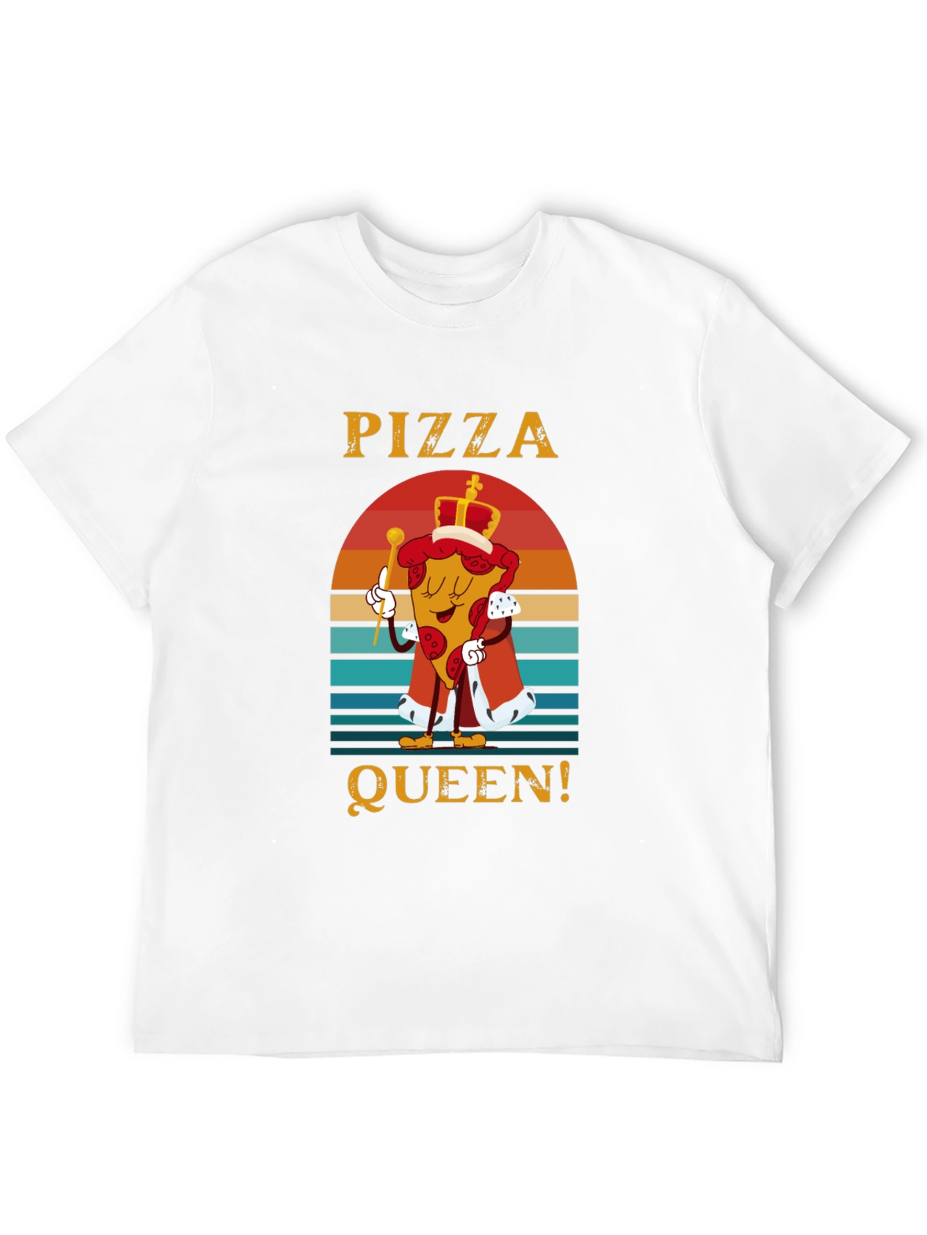 Pizza Queen Graphic T-Shirt - Funny Food Tee