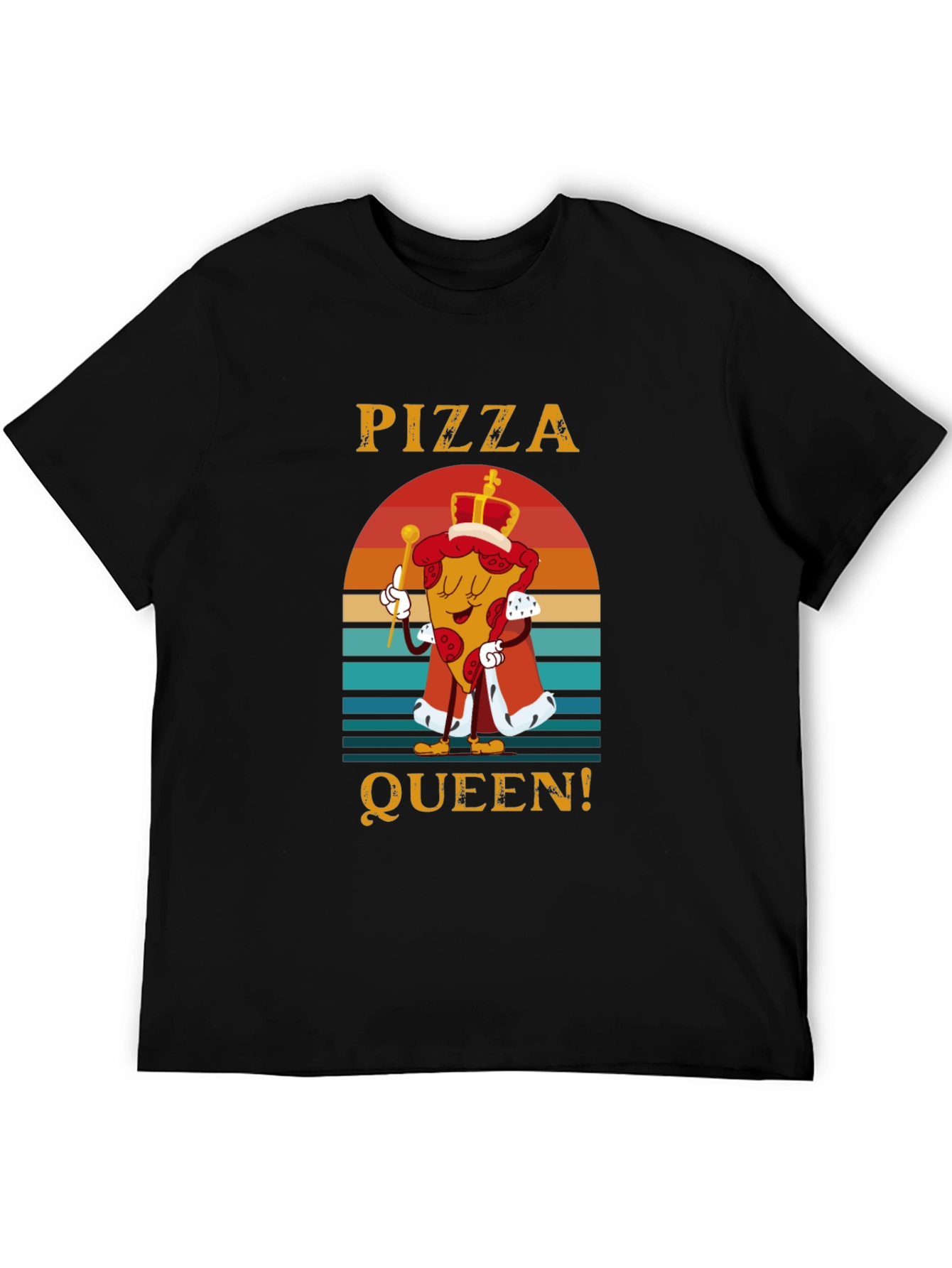 Pizza Queen Graphic T-Shirt - Funny Food Tee