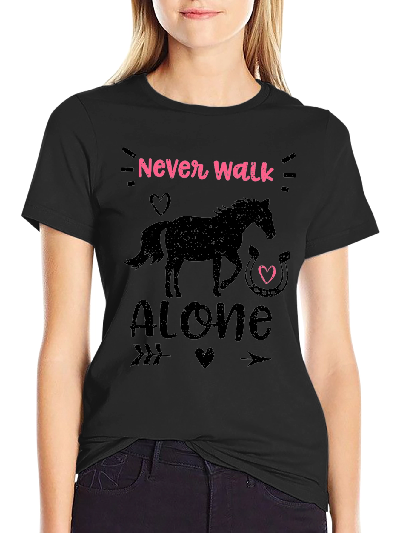 Never Walk Alone Horse Graphic Tee