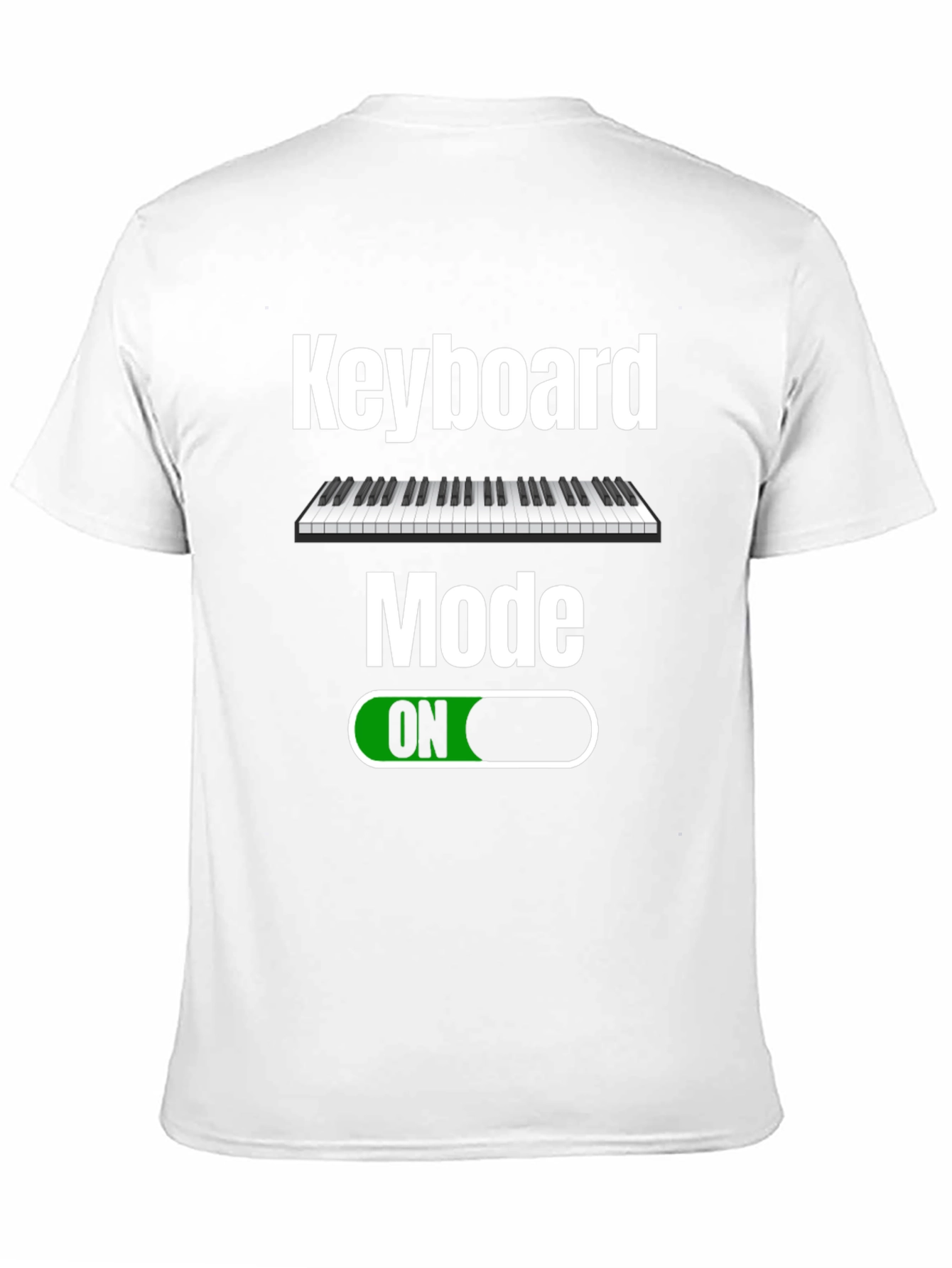 Keyboard Mode ON Black T-Shirt - Musician Apparel
