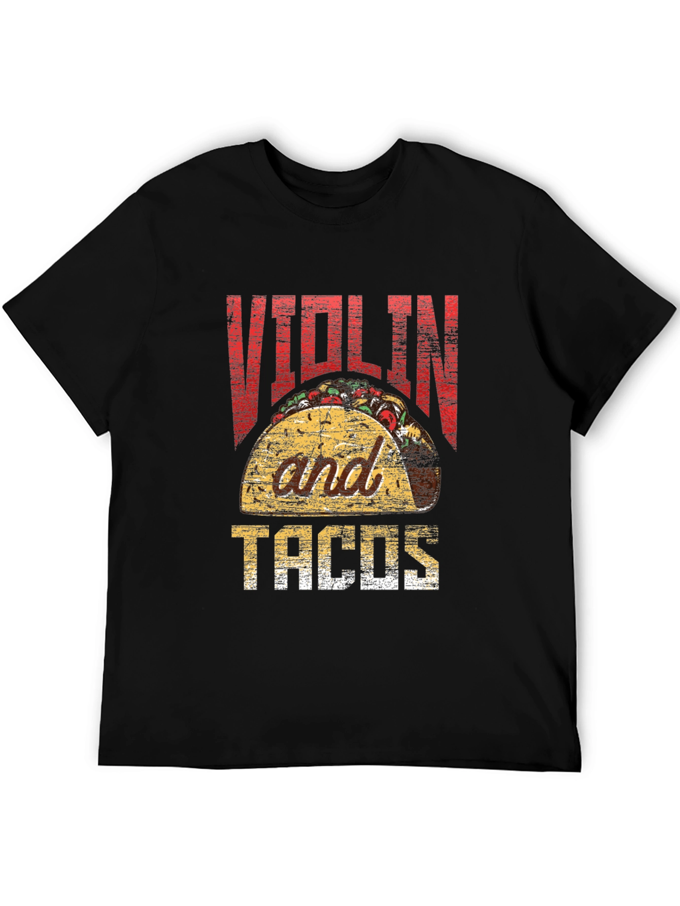 Violin and Tacos Graphic T-Shirt