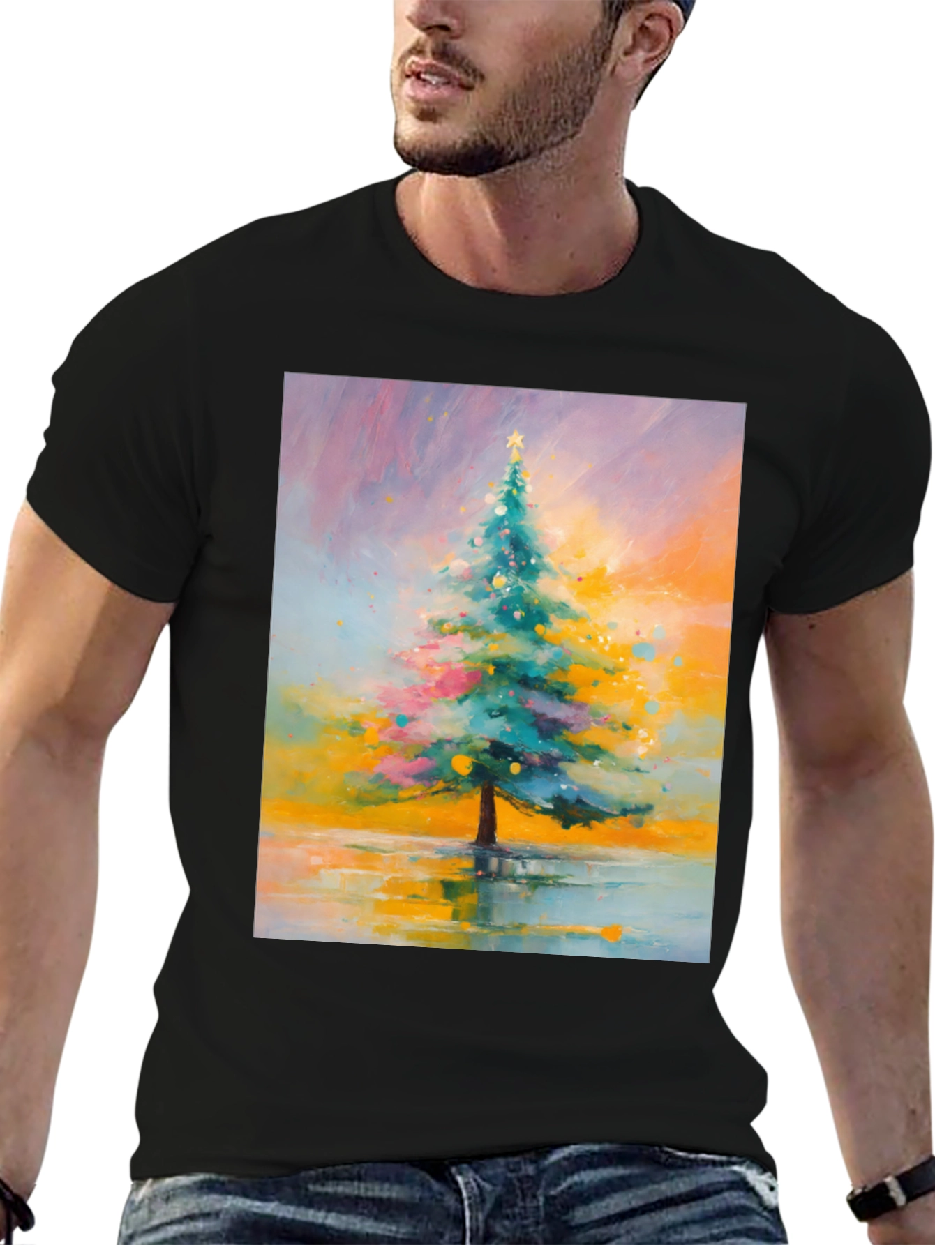 Christmas Tree Art T-Shirt - Holiday Season Tee