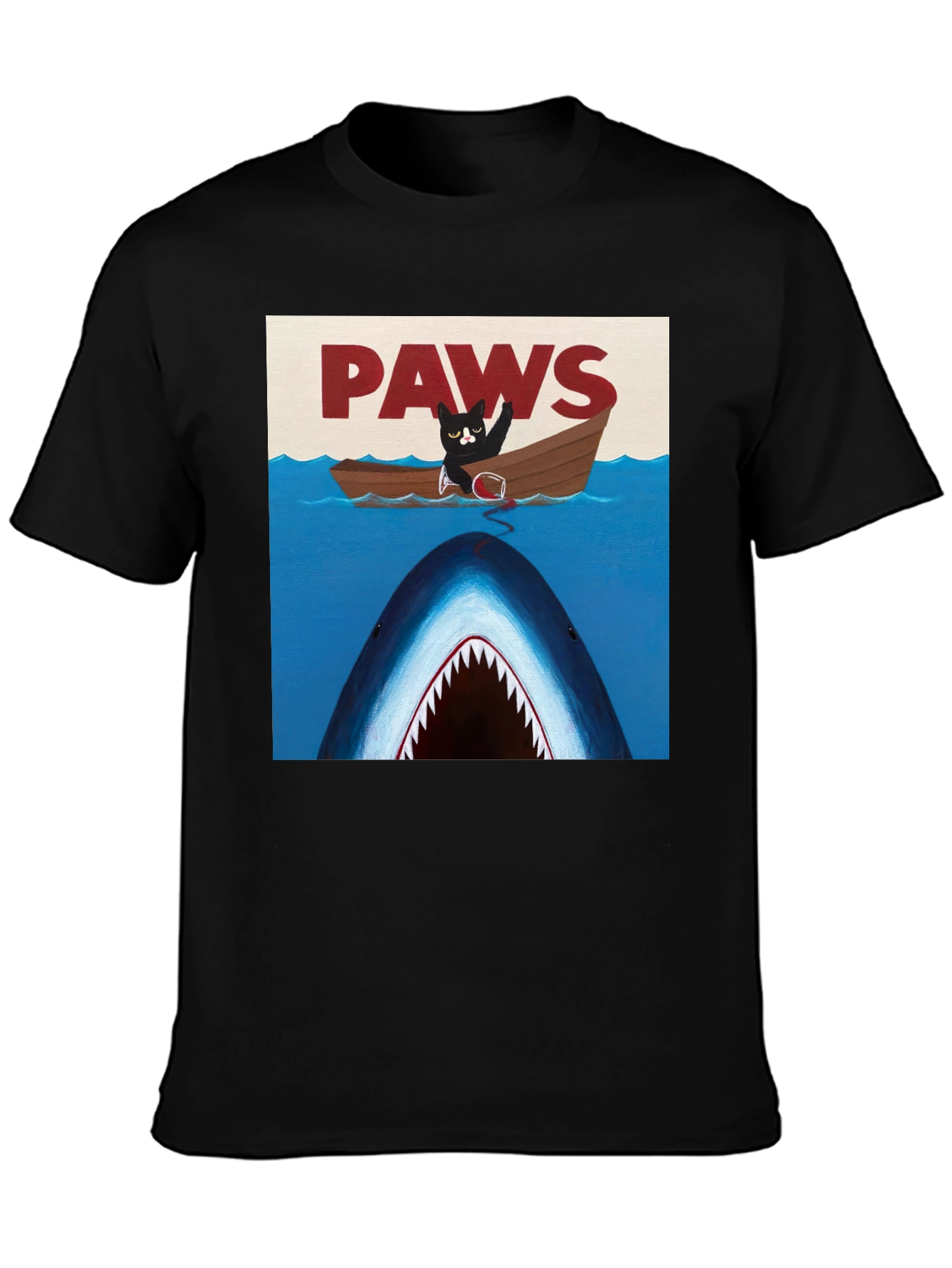 Paws Cat Jaws Funny T-Shirt