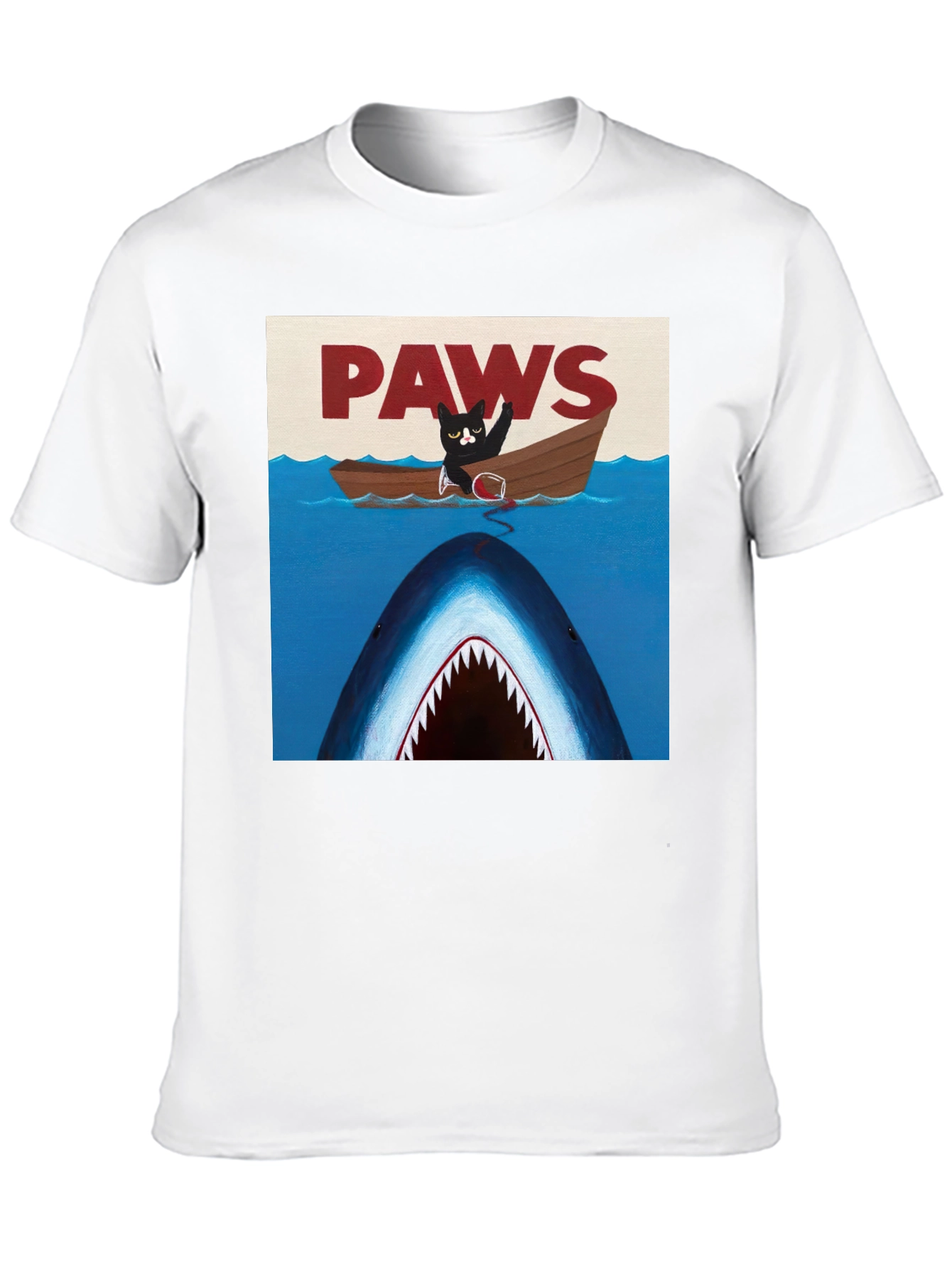 Paws Cat Jaws Funny T-Shirt