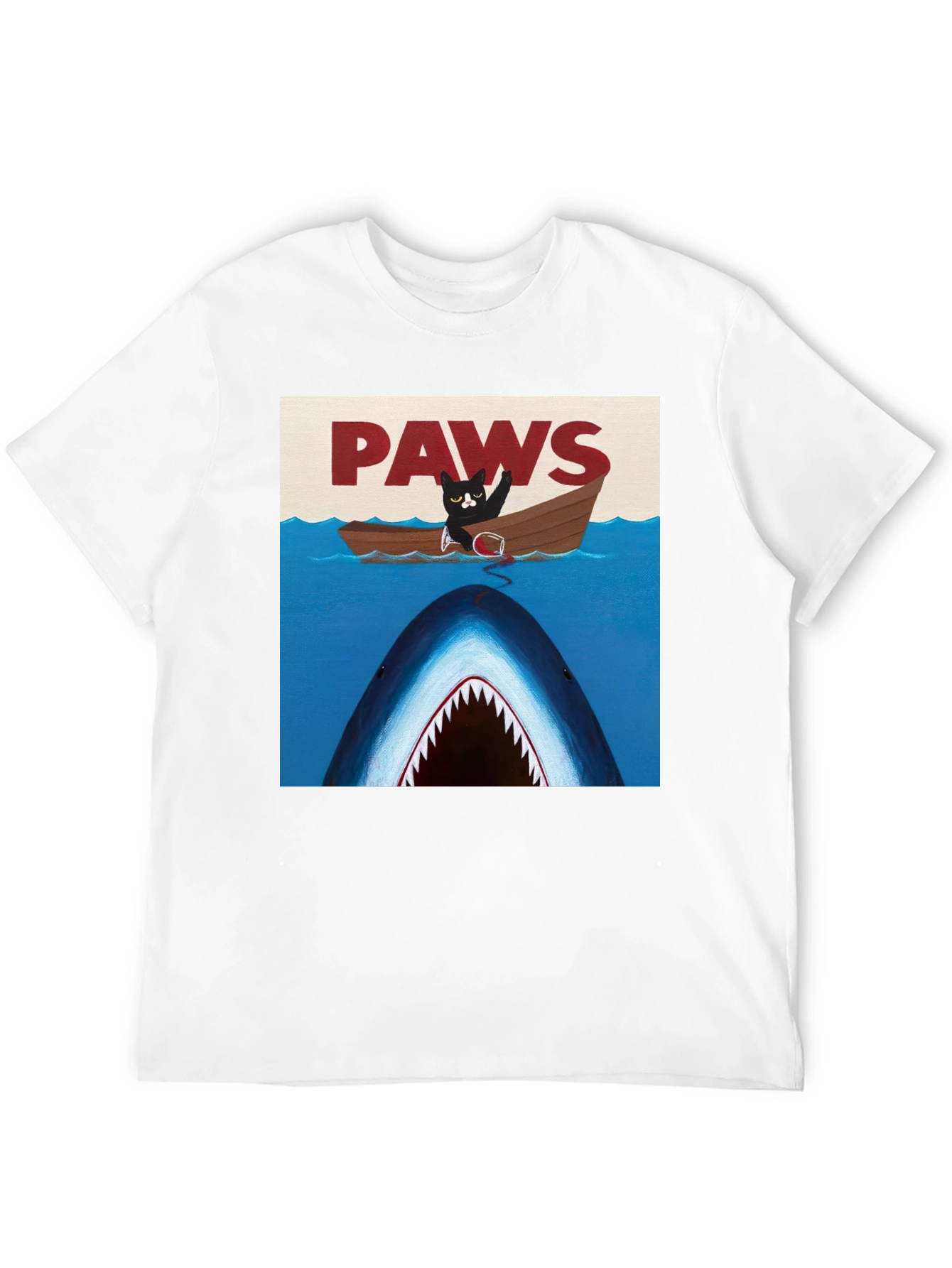 Paws Cat Jaws Funny T-Shirt