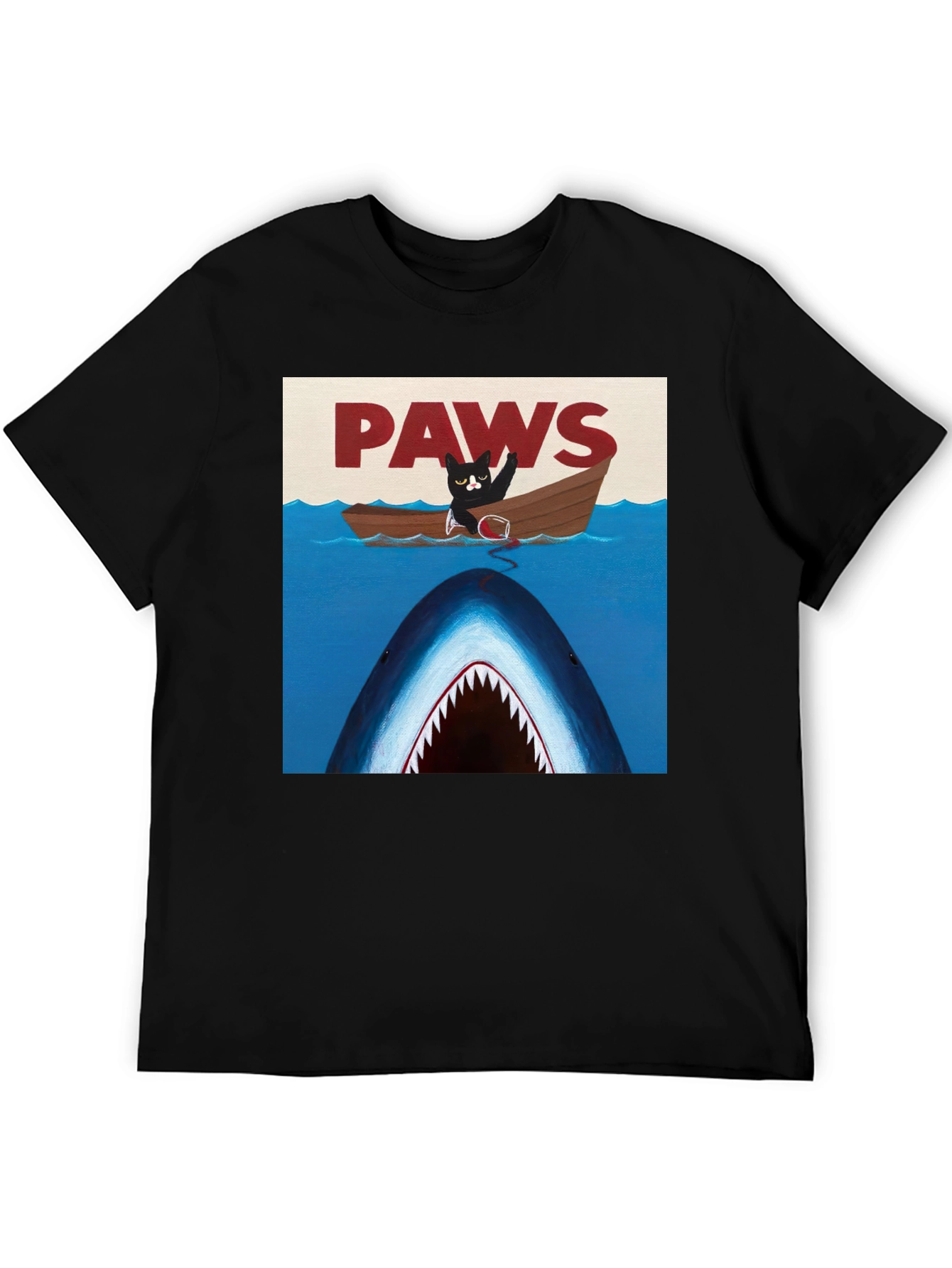 Paws Cat Jaws Funny T-Shirt