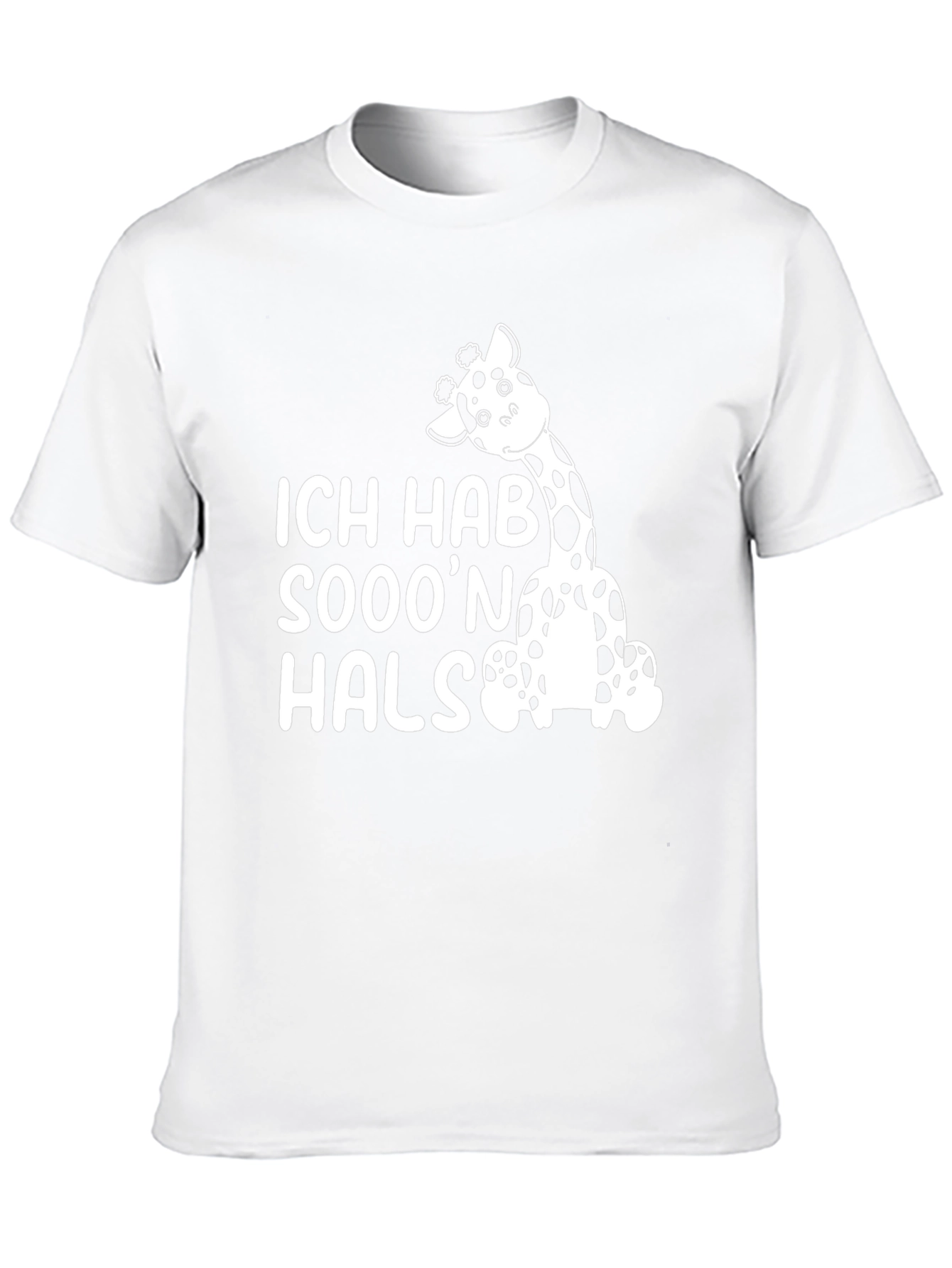 Ich Hab Sooon Hals Giraffe Graphic T-Shirt