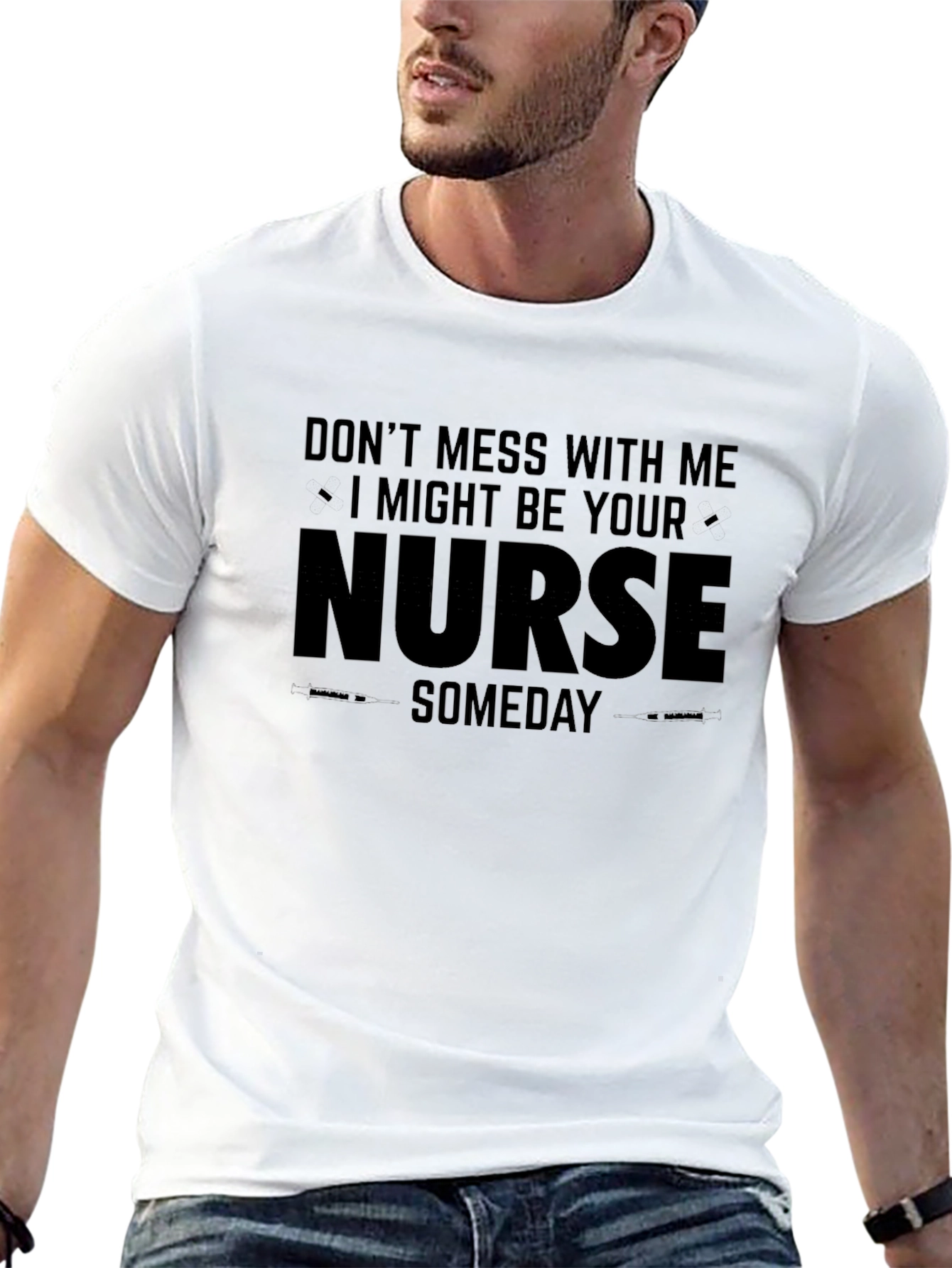 Nurse Someday Black Graphic T-Shirt