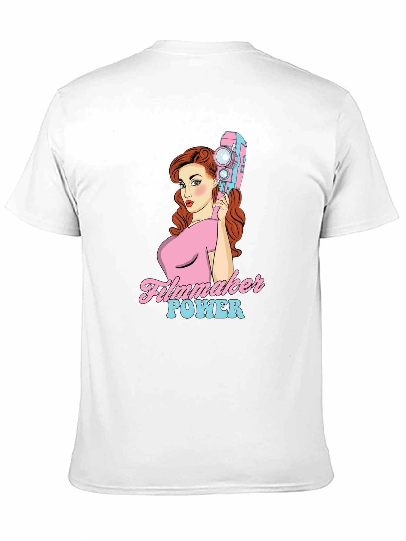 Filmmaker Power Graphic Tee - Retro Camera T-Shirt