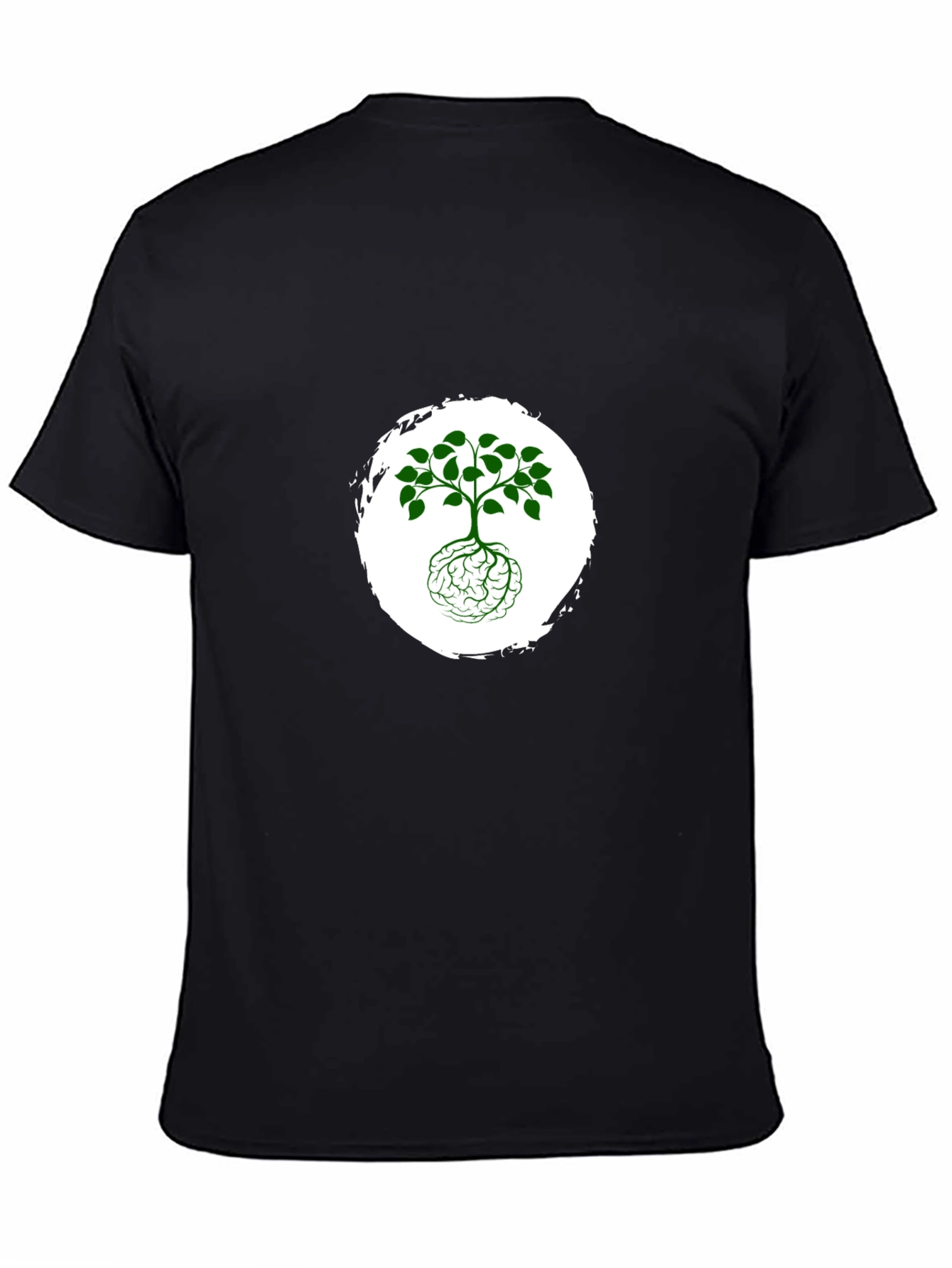 Brain Tree Graphic Black T-Shirt