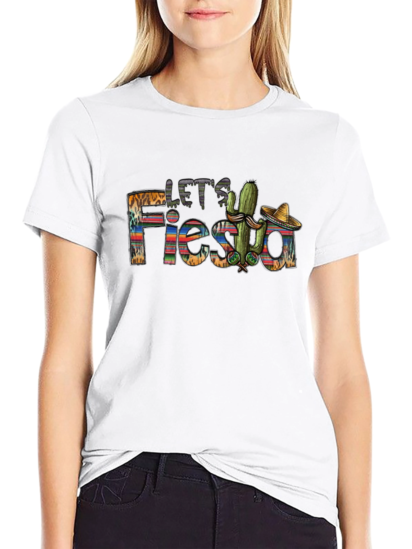 Lets Fiesta Graphic T-Shirt