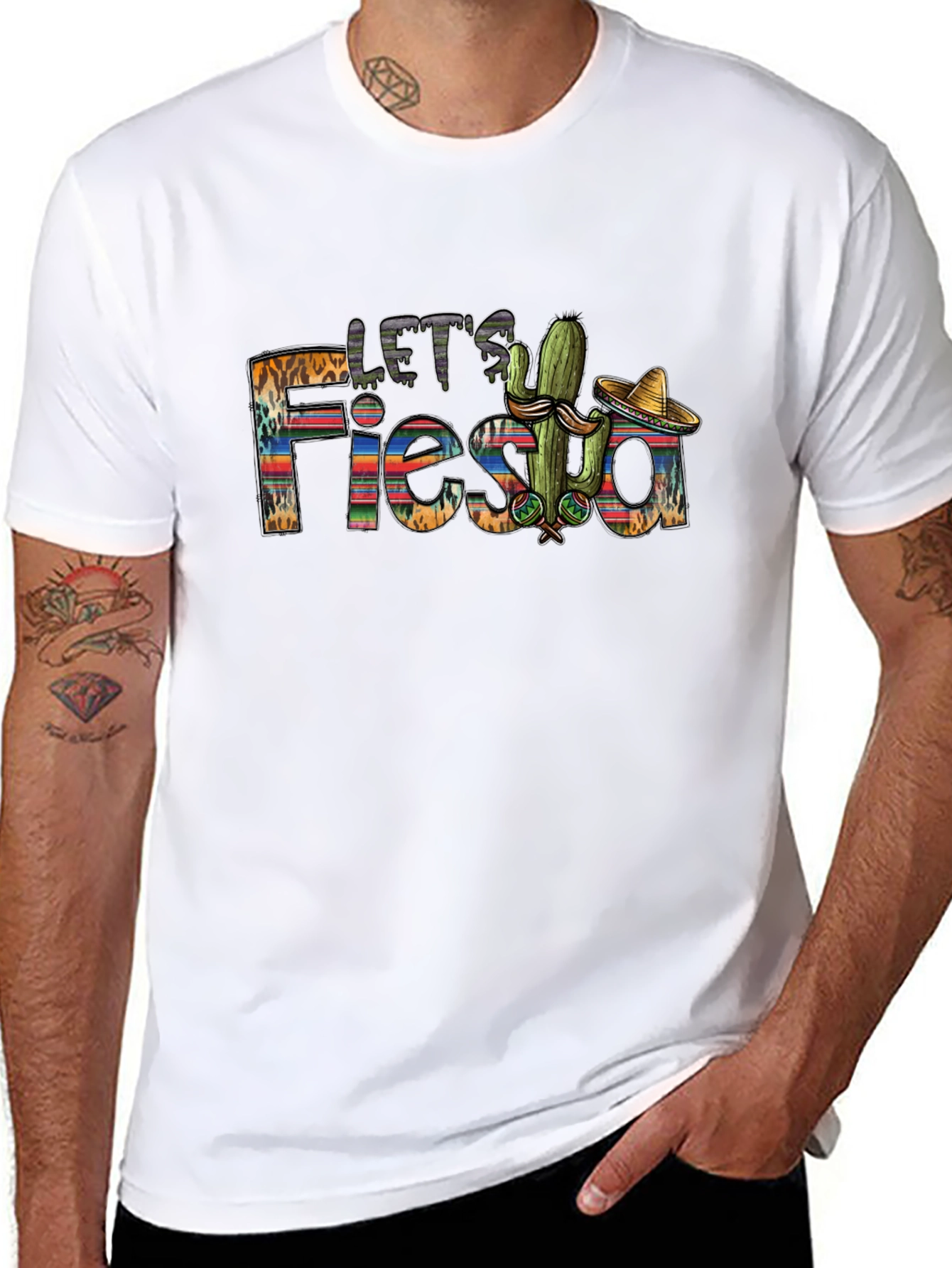 Lets Fiesta Graphic T-Shirt