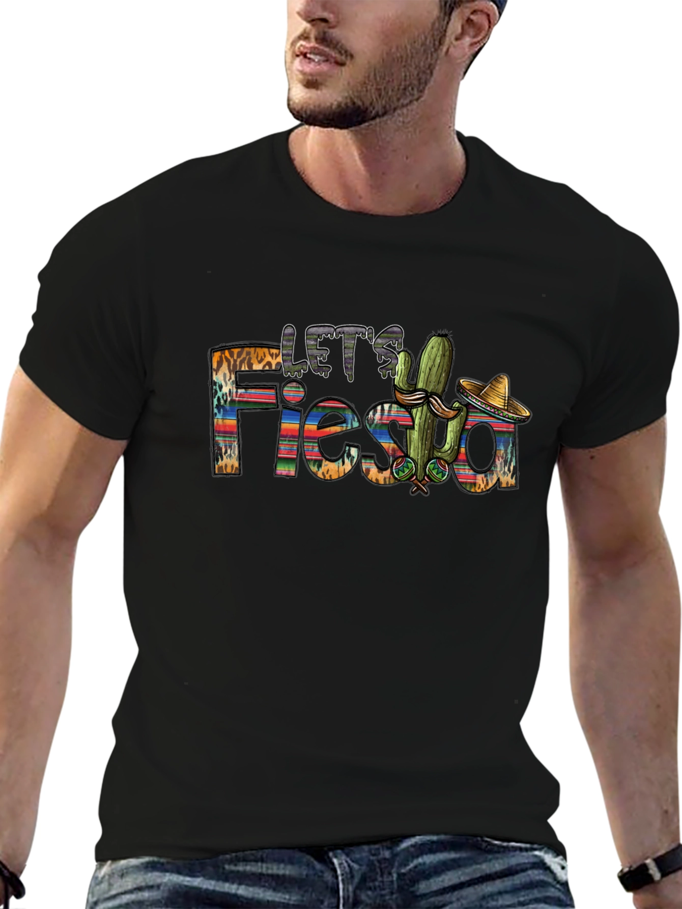 Lets Fiesta Graphic T-Shirt