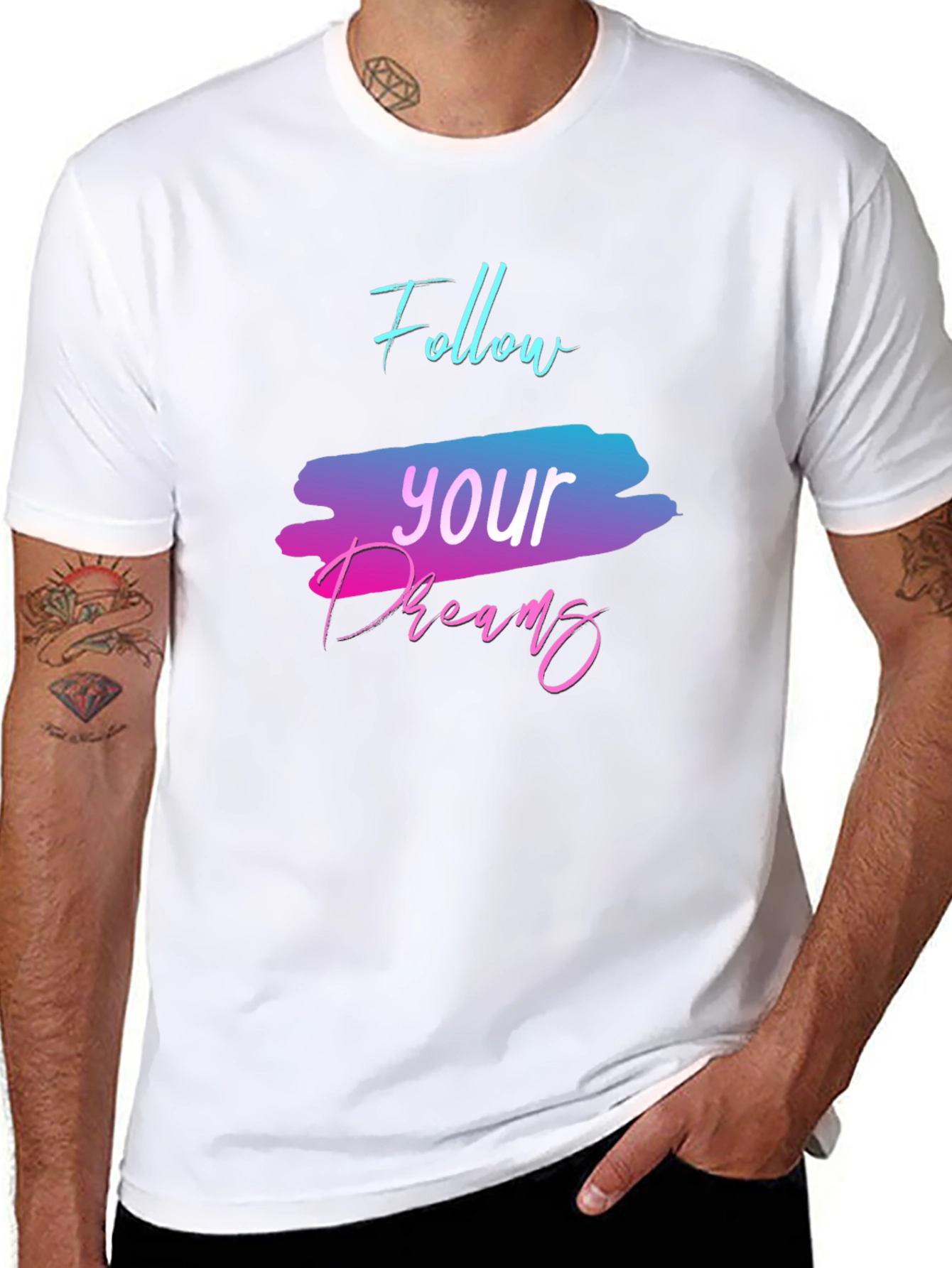 Follow Your Dreams Graphic Tee - Black