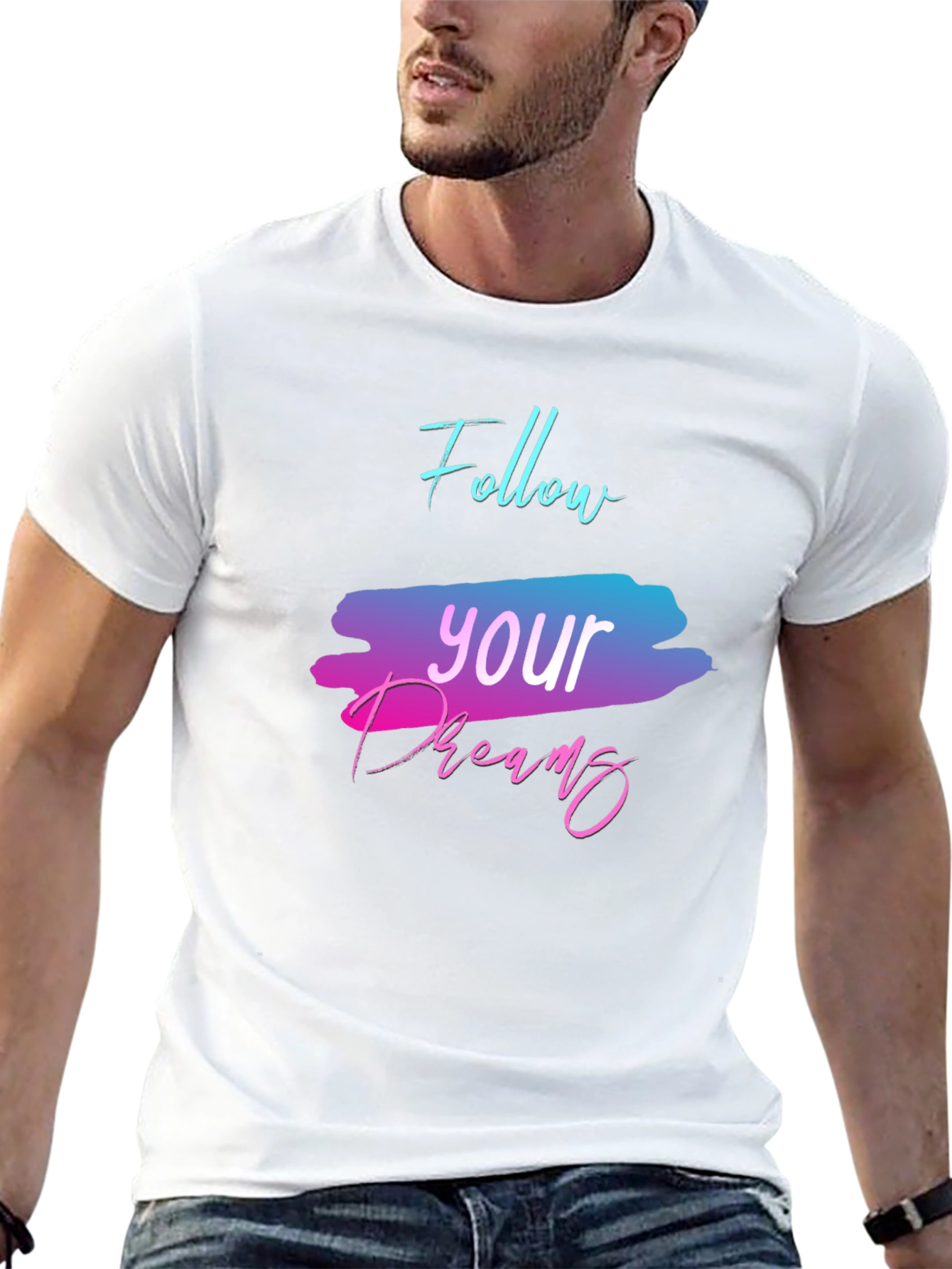 Follow Your Dreams Graphic Tee - Black