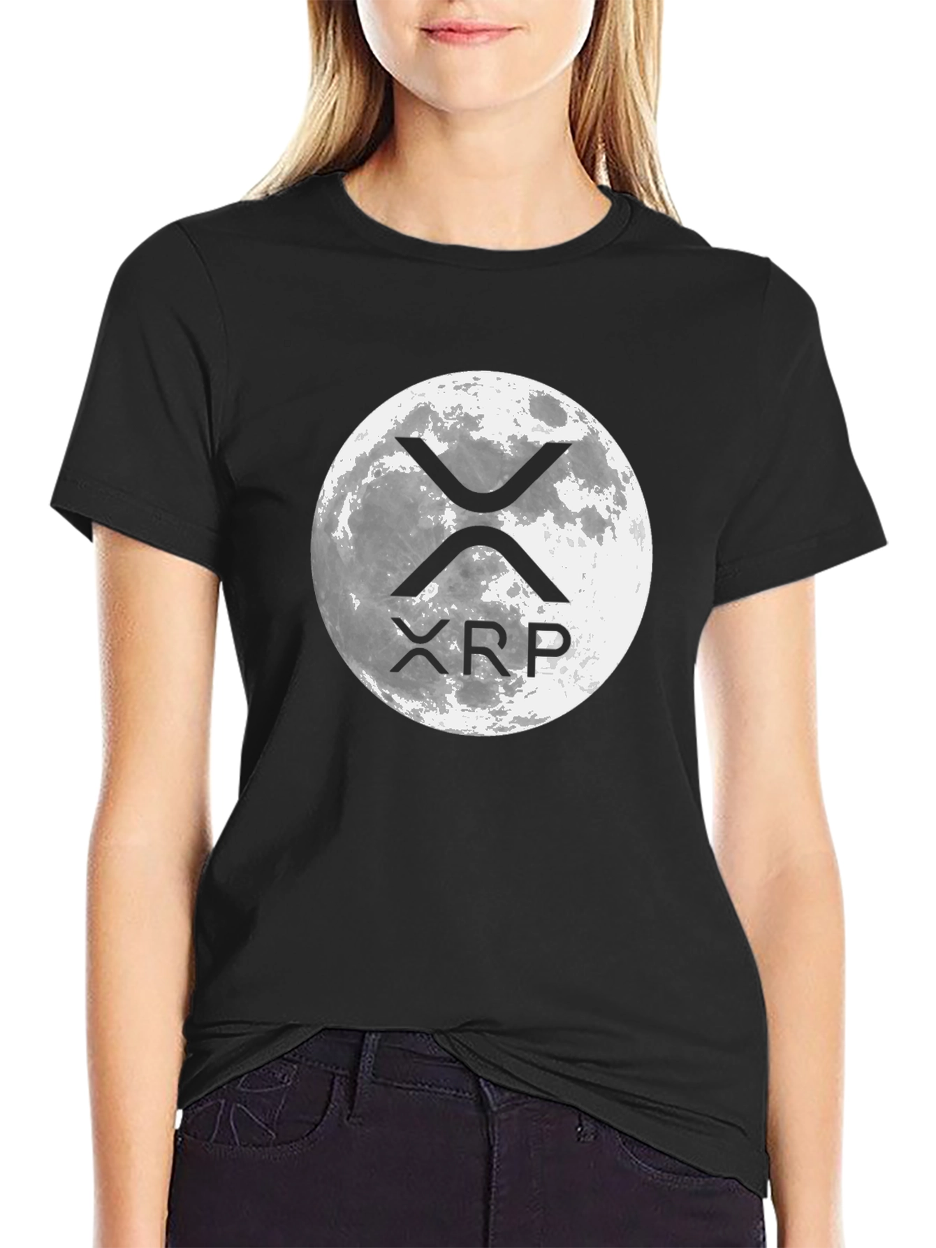 XRP Moon T-Shirt - Crypto HODL Apparel