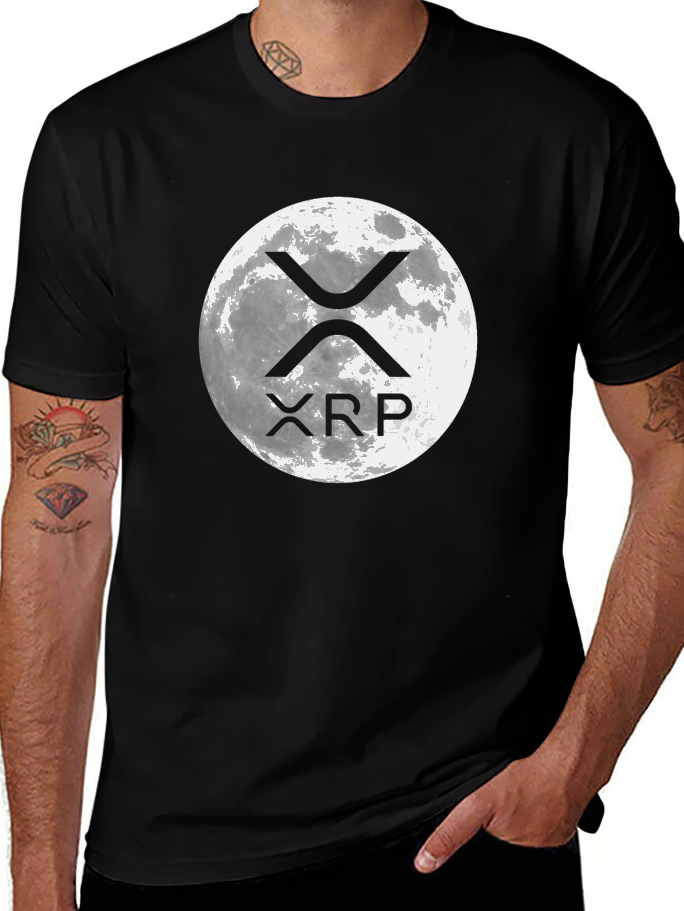 XRP Moon T-Shirt - Crypto HODL Apparel