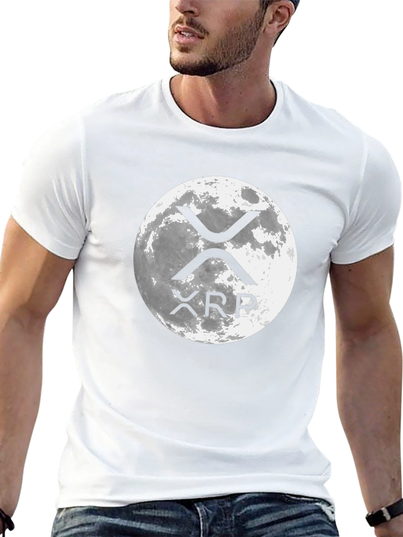 XRP Moon T-Shirt - Crypto HODL Apparel