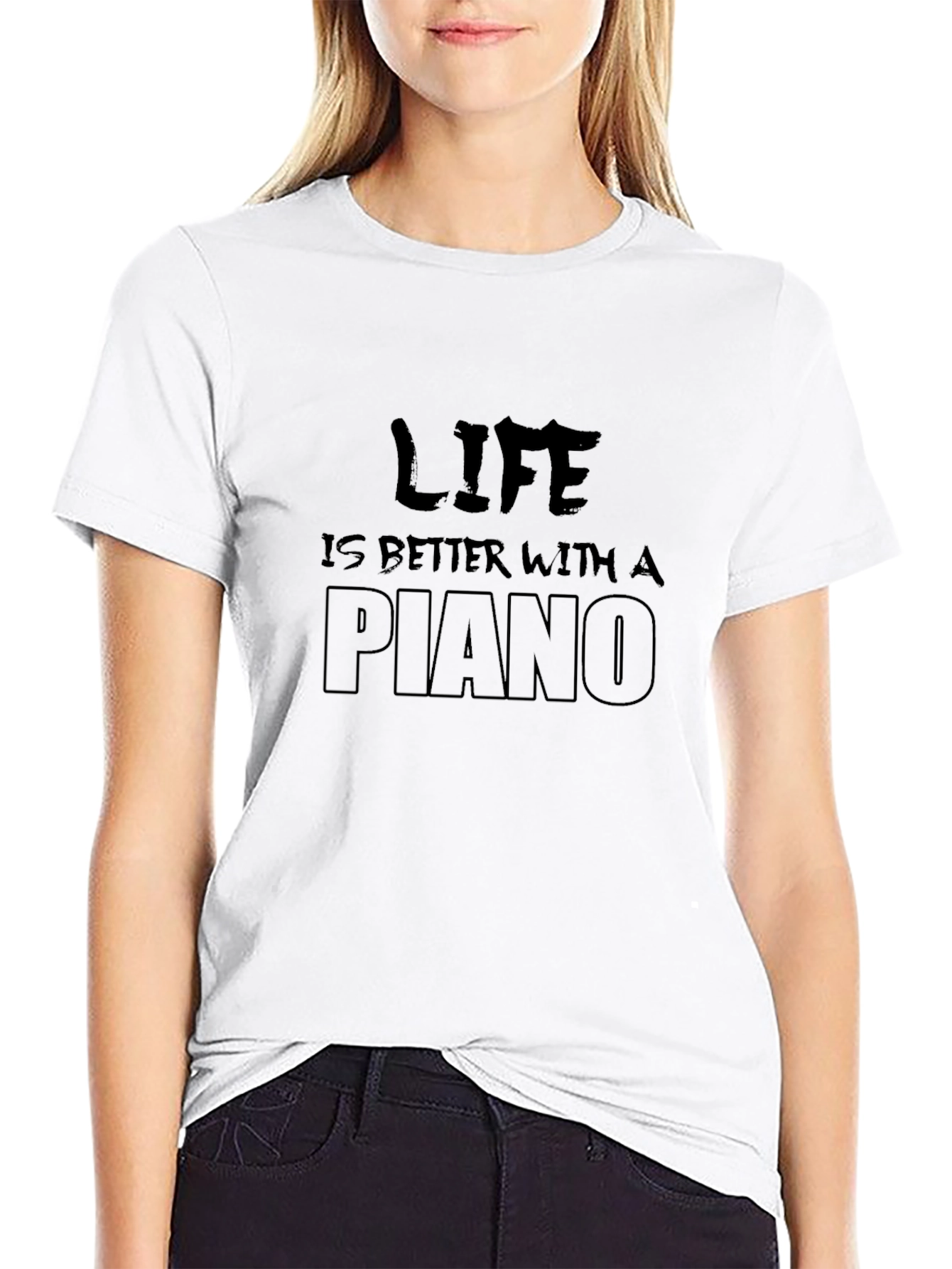 Life is Better With a Piano Graphic Tee