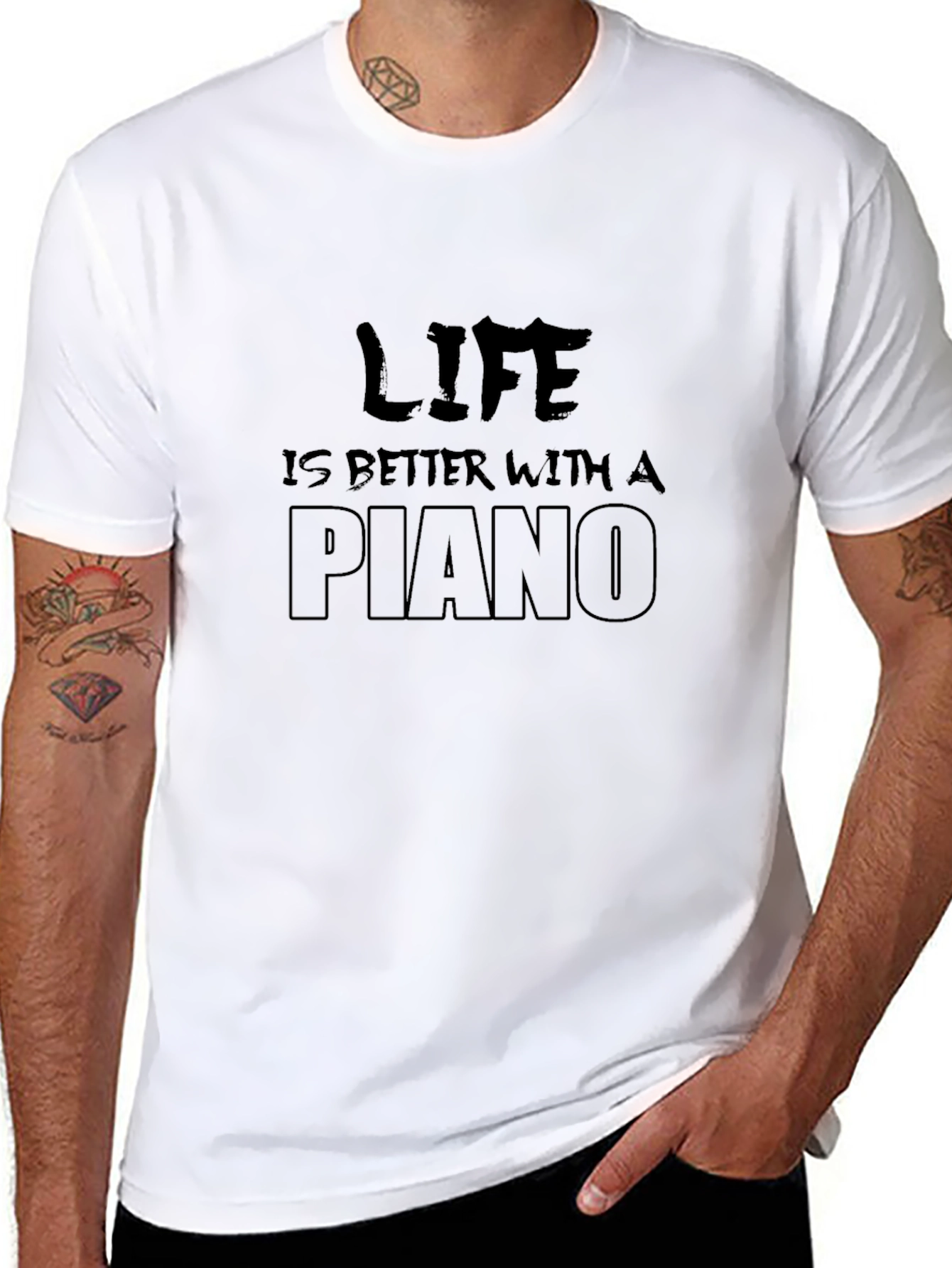 Life is Better With a Piano Graphic Tee