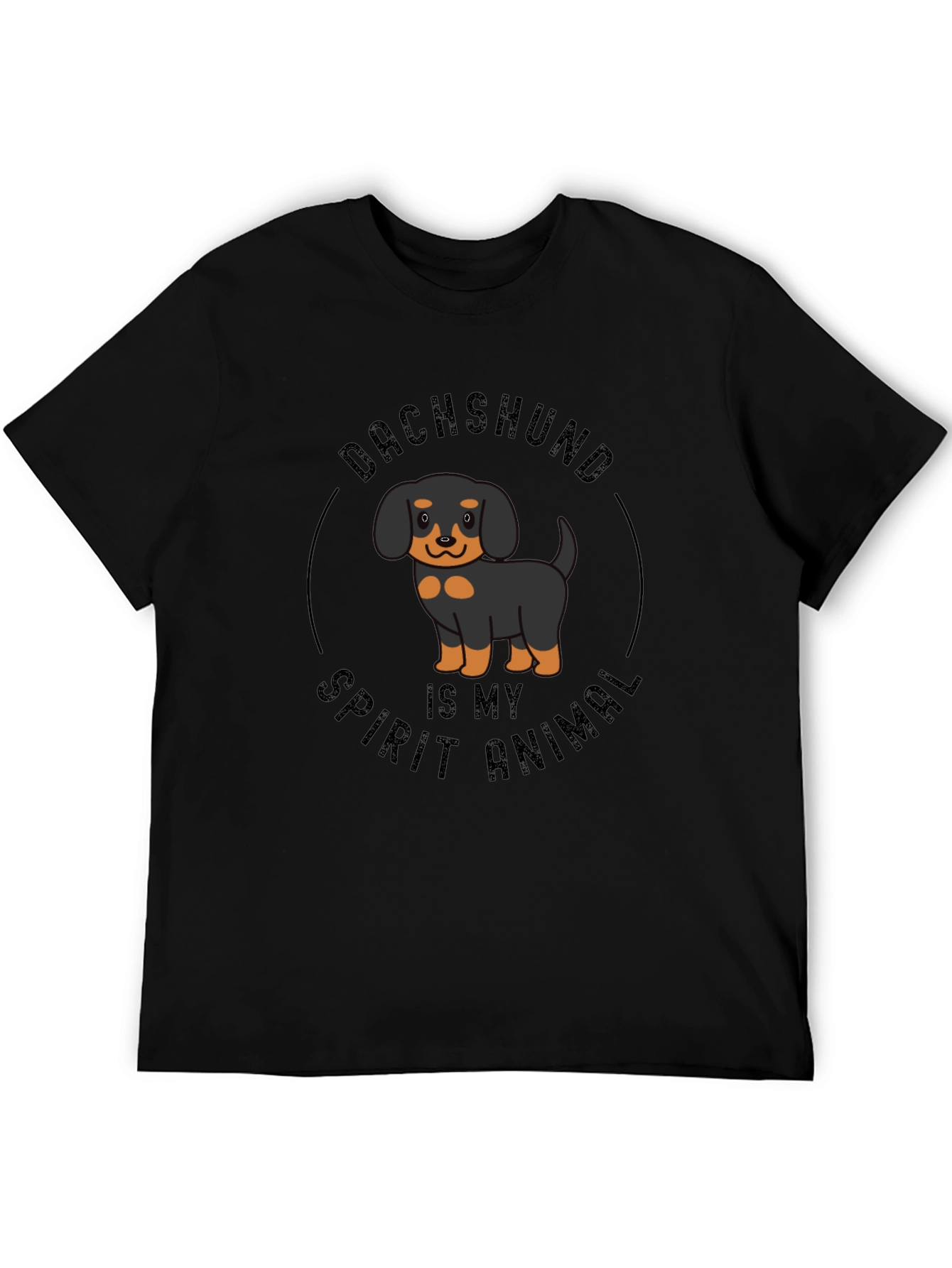 Dachshund Spirit Animal Black T-Shirt