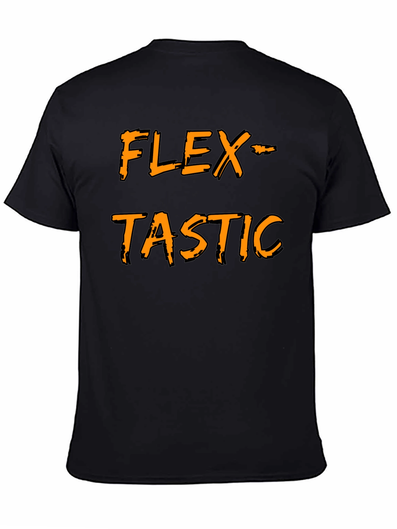Flex-tastic Graphic Tee - Black Cotton Comfort