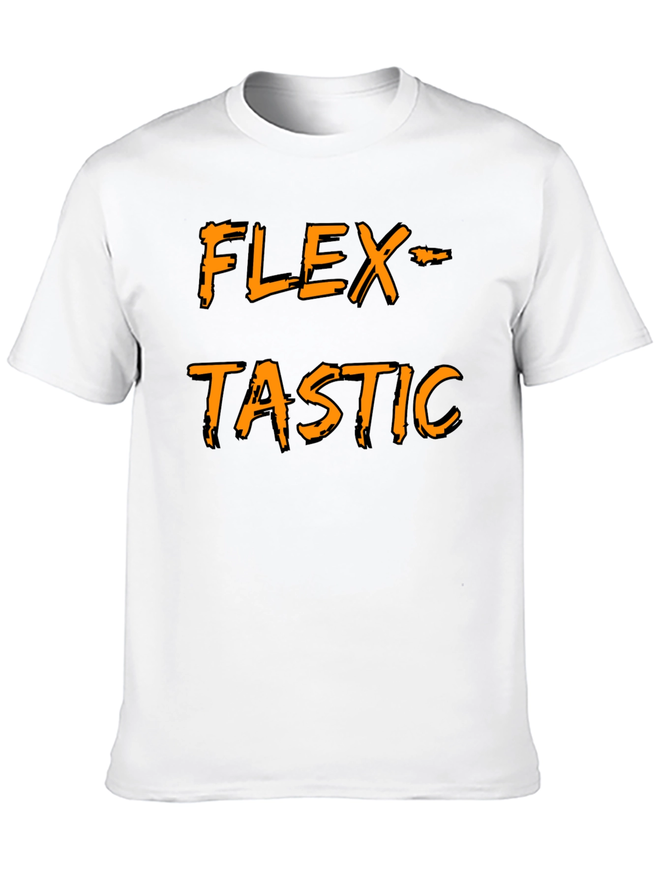 Flex-tastic Graphic Tee - Black Cotton Comfort