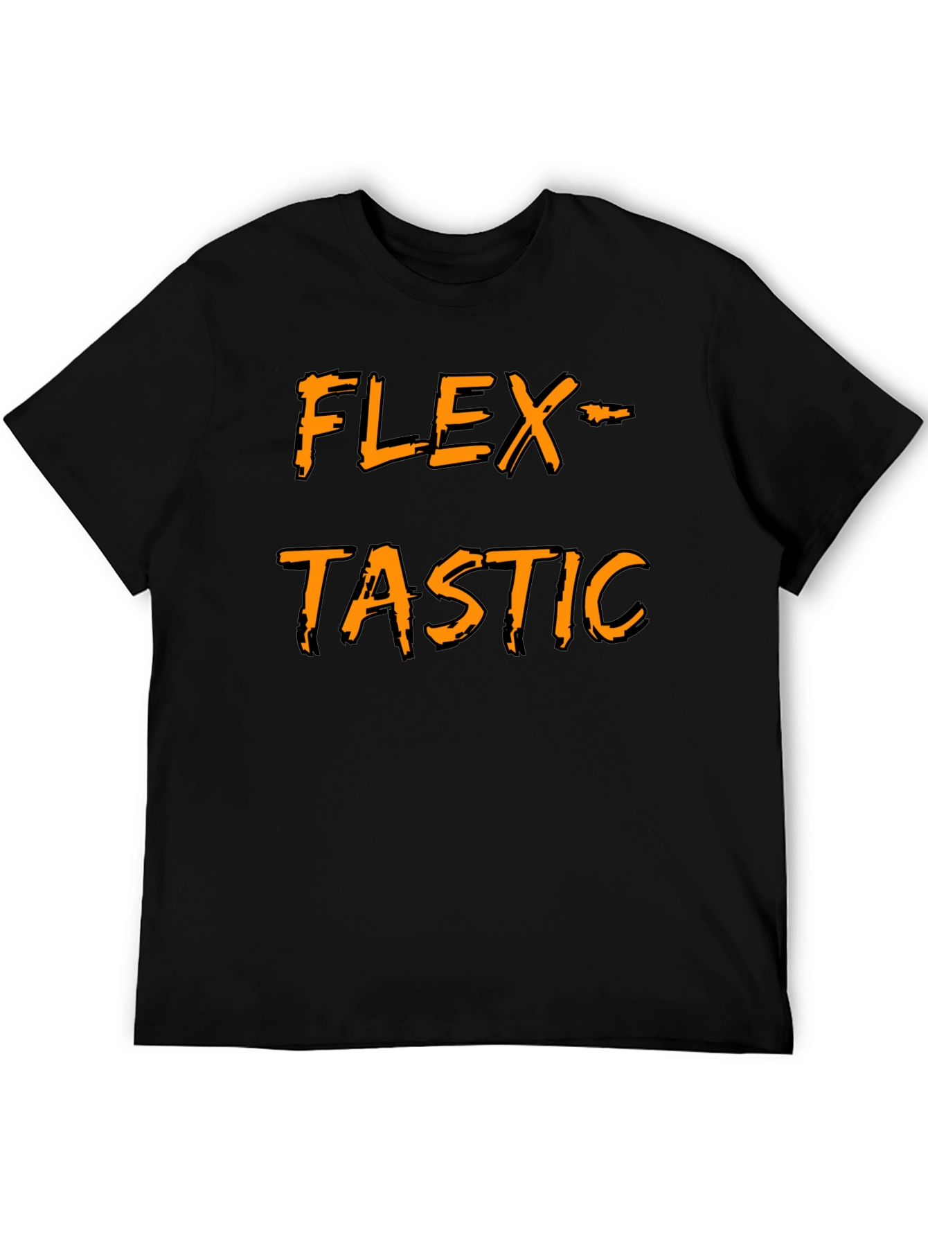 Flex-tastic Graphic Tee - Black Cotton Comfort